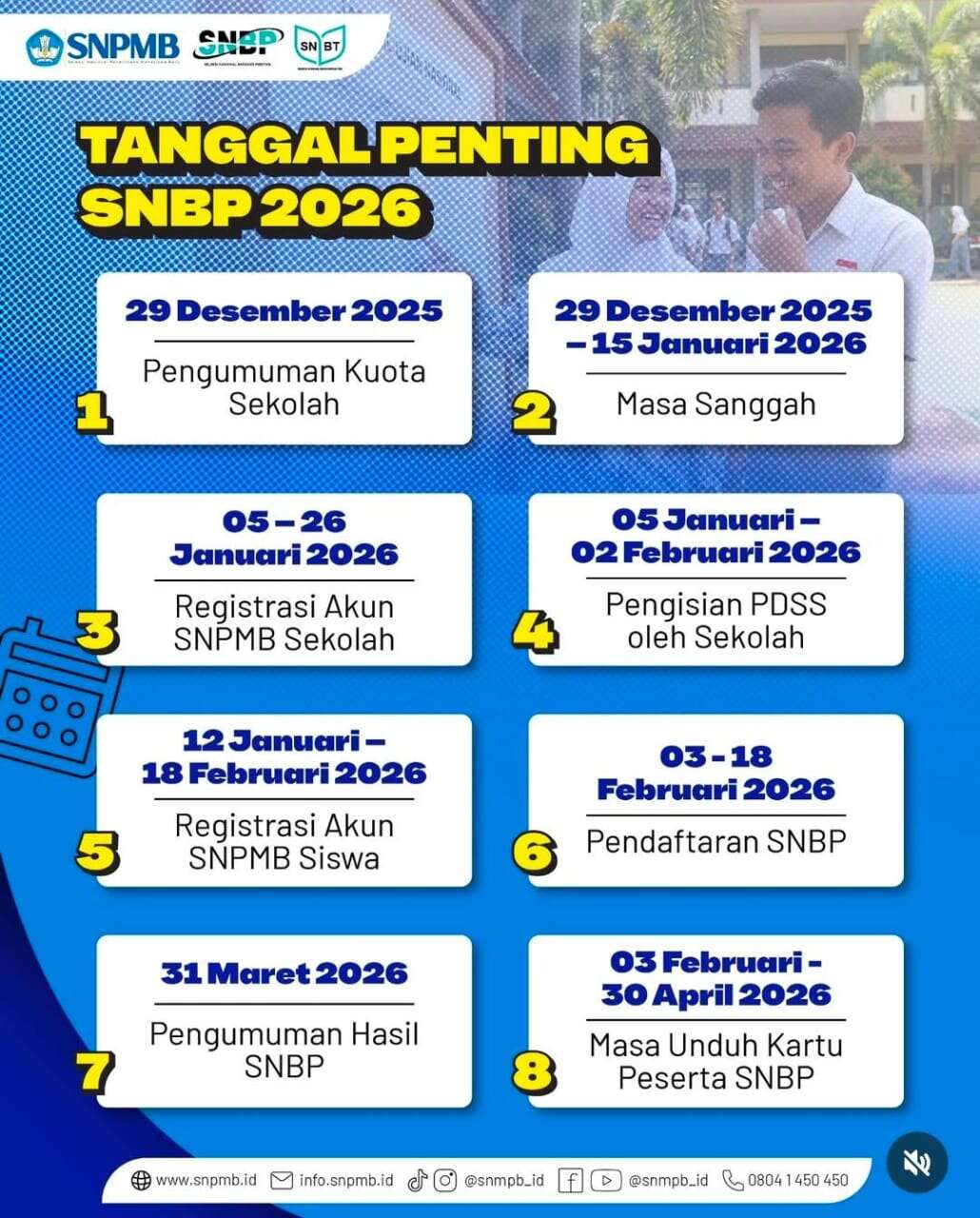 Tanggal Penting SNBP 2026