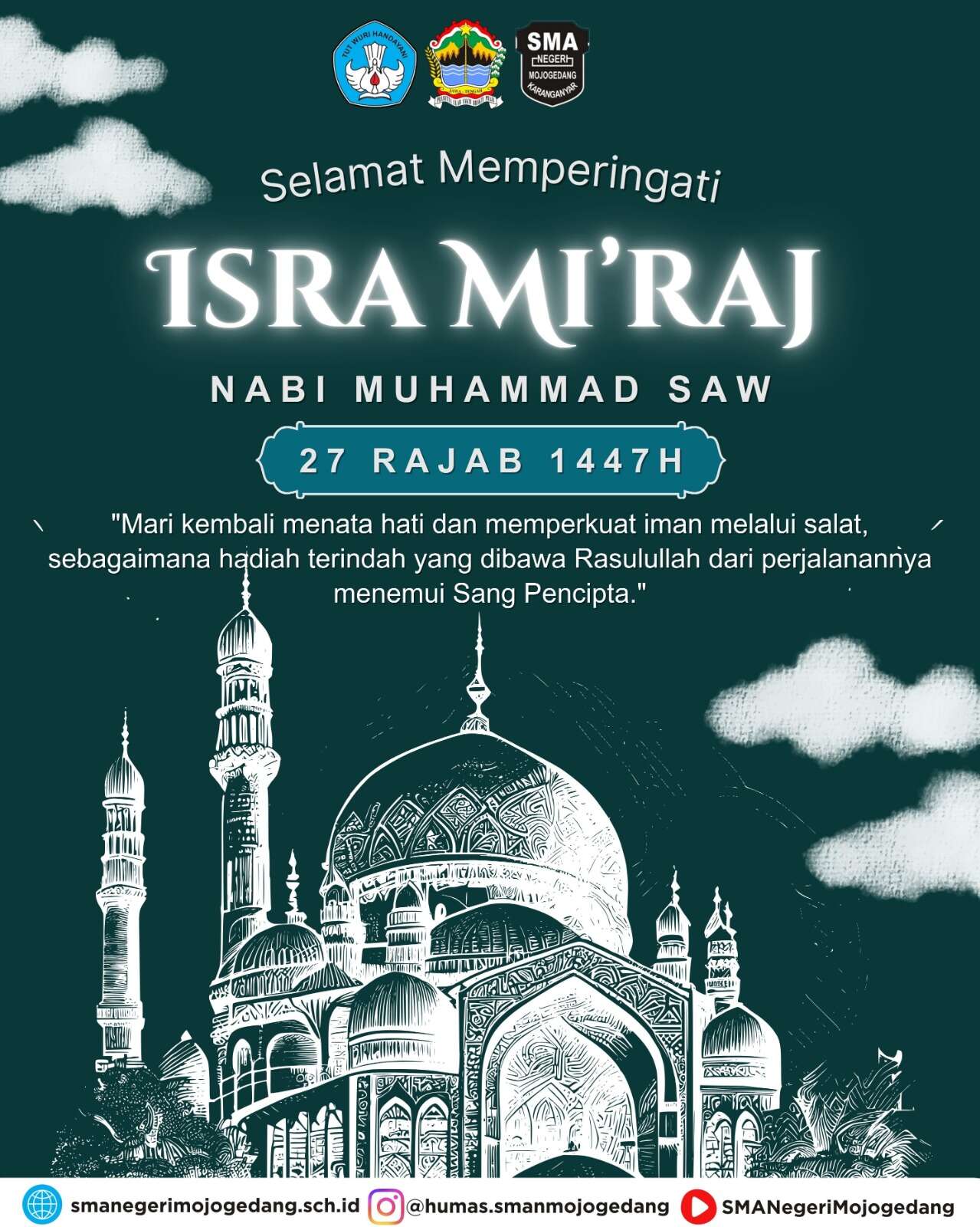 Selamat Memperingati Isra Mi'raj Nabi Muhammad SAW