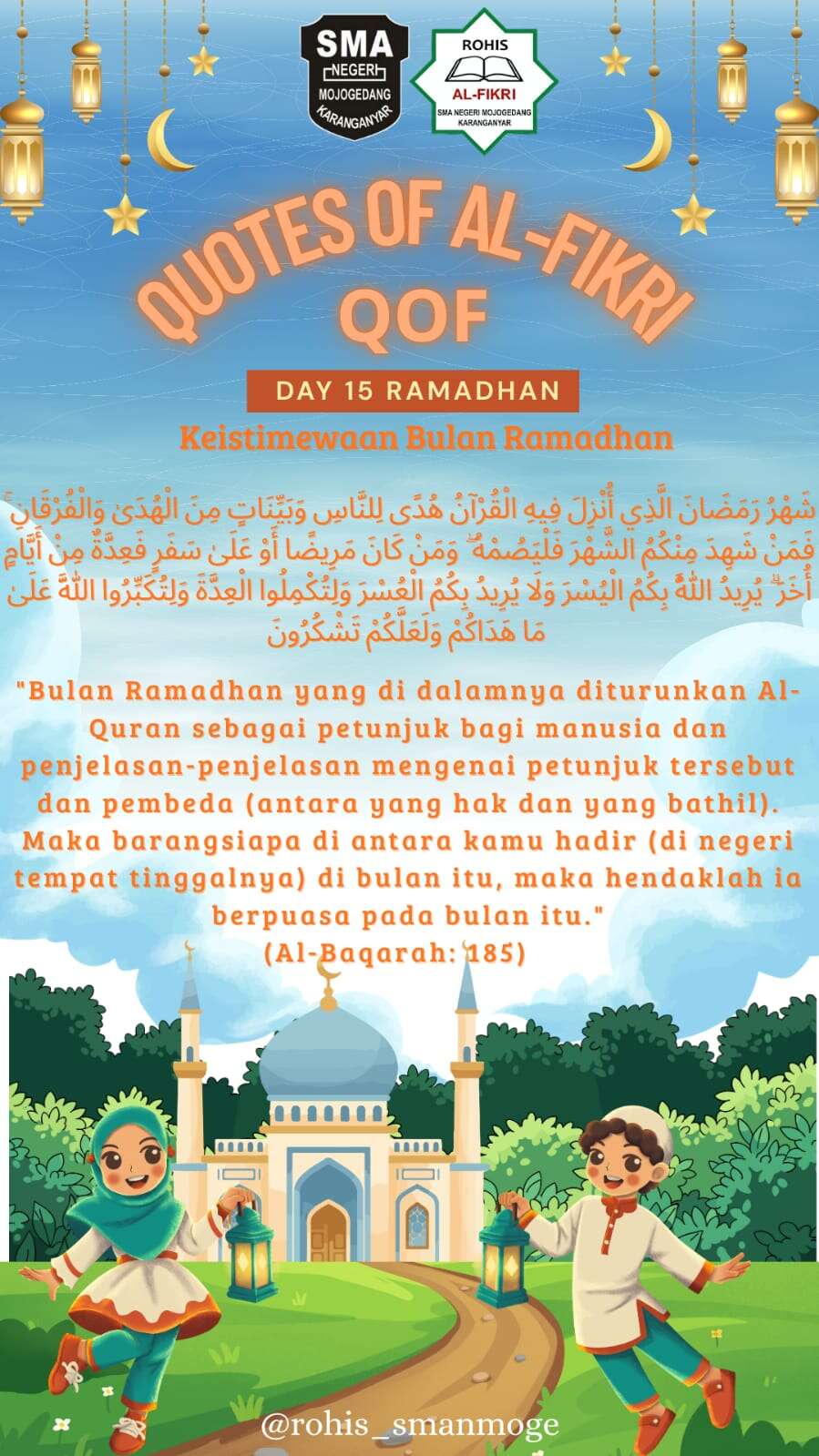 QUOTES OF AL-FIKRI (QOF) DAY-15 RAMADHAN