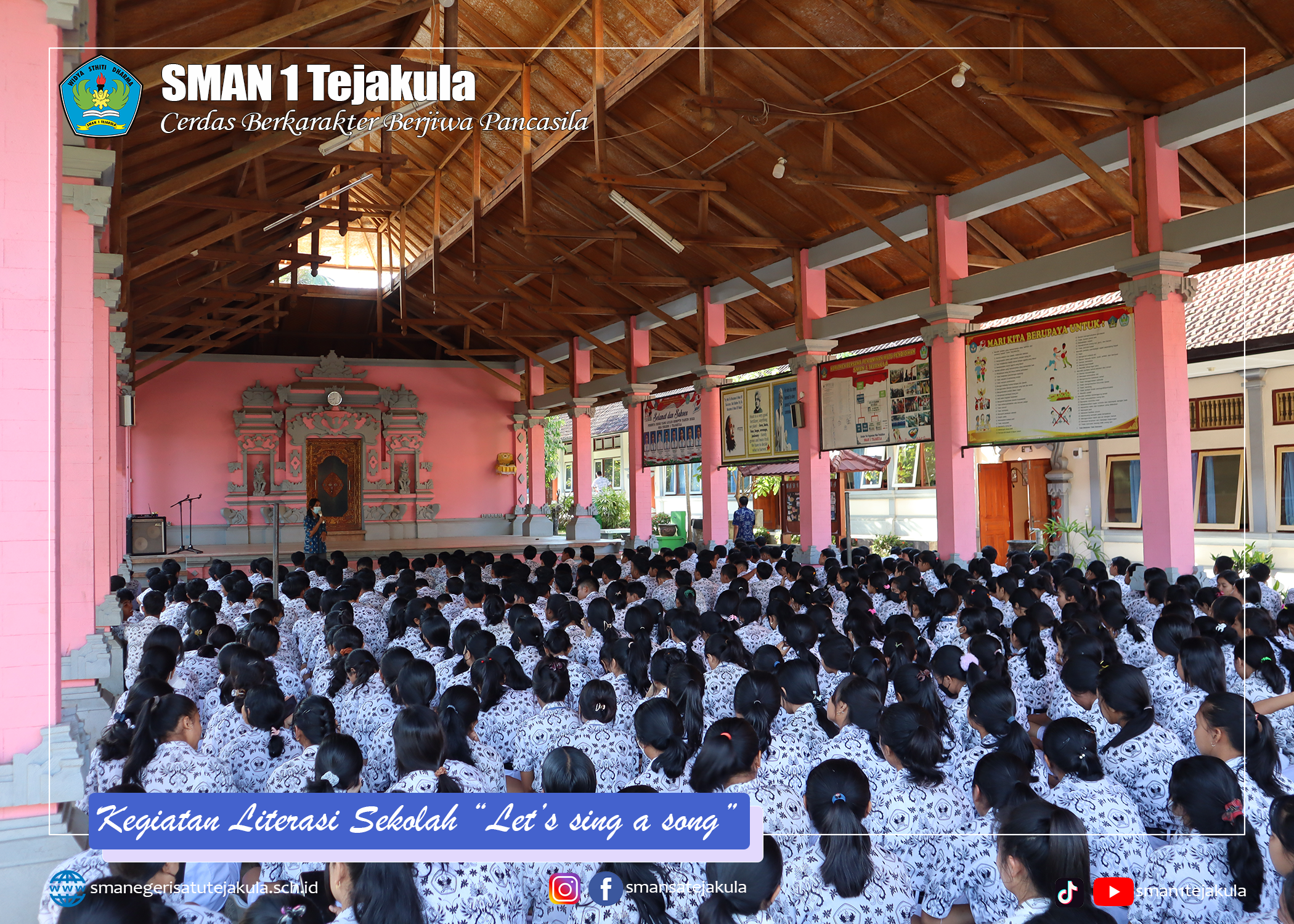 Kegiatan Literasi Sekolah || Let's sing a song