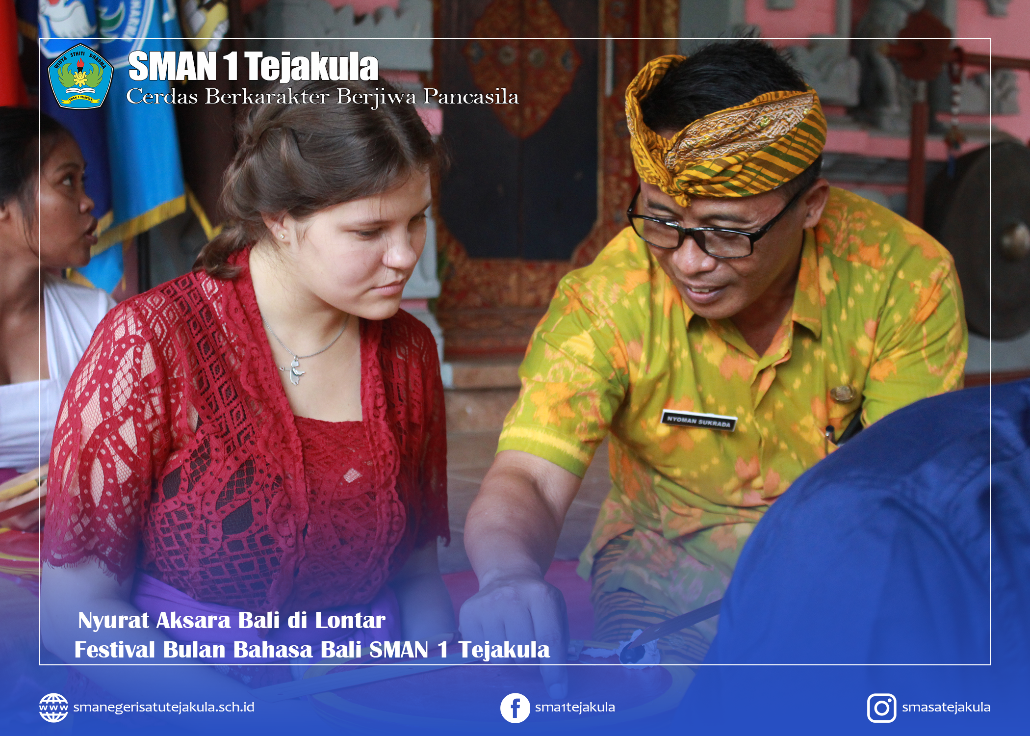 Festival Bulan Bahasa Bali Kaping V SMAN 1 Tejakula