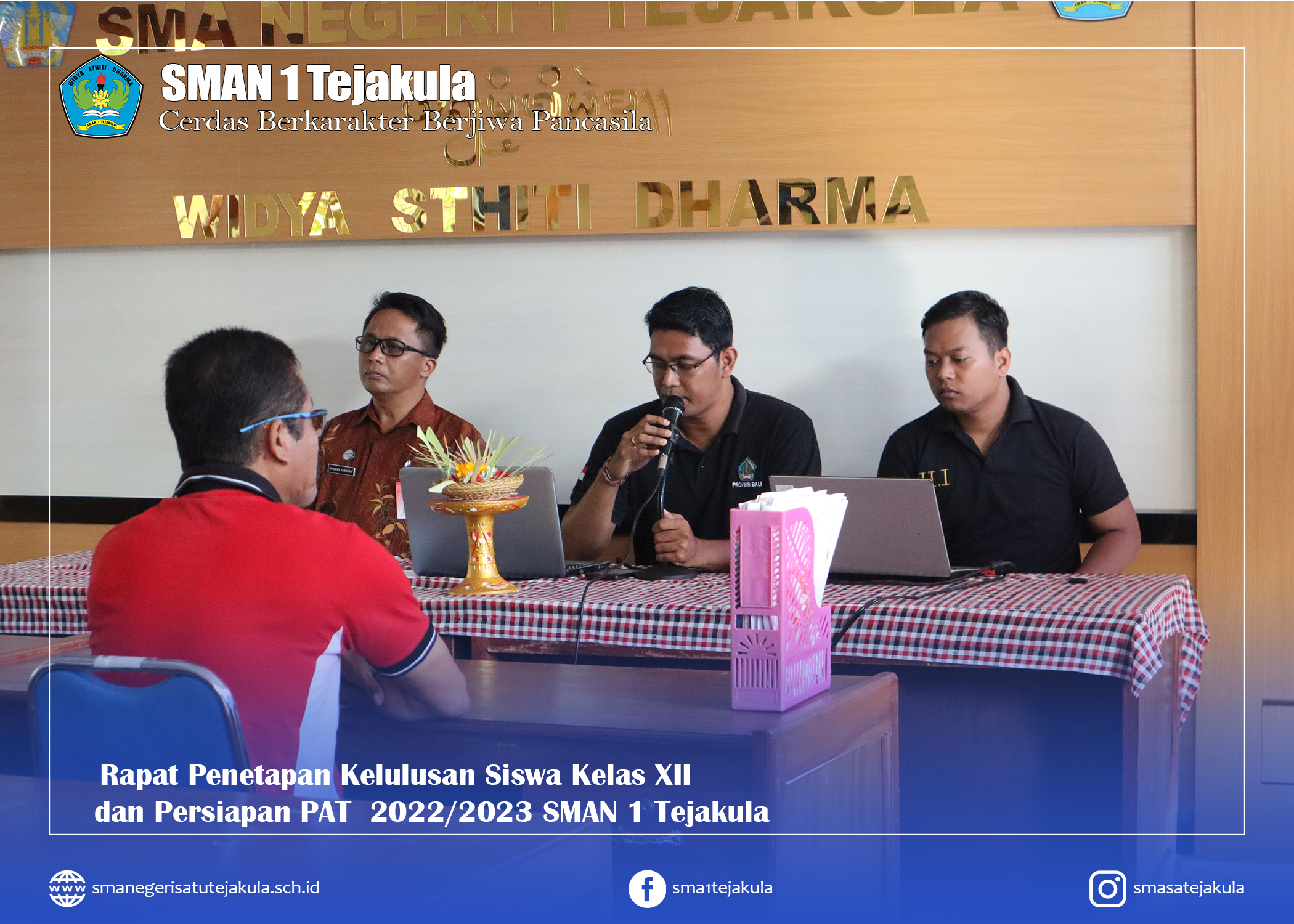 Kegiatan Rapat Penetapan Kelulusan Siswa Kelas XII sekaligus Persiapan PAT SMAN 1 Tejakula