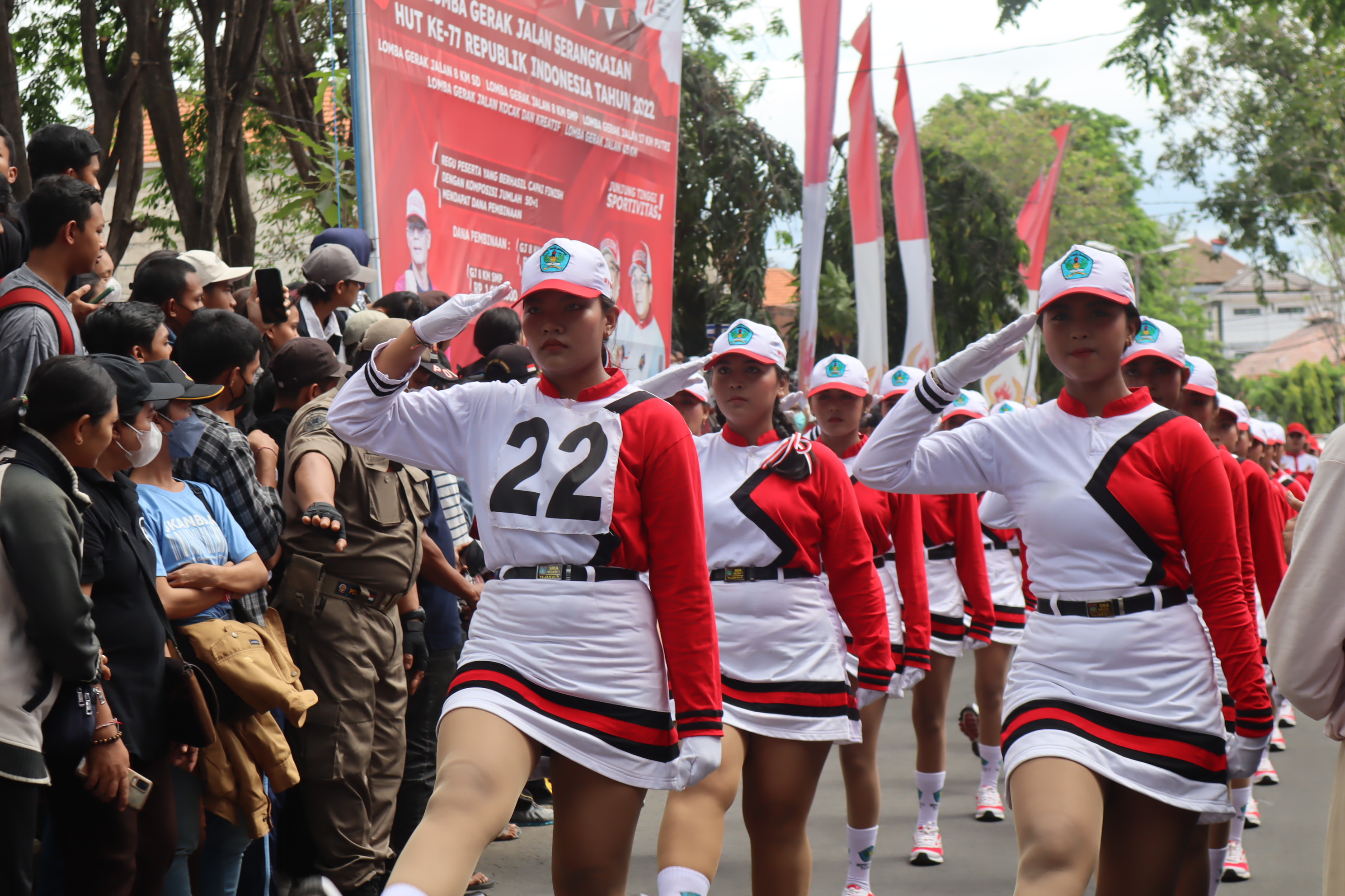 Kegiatan Lomba Gerak Jalan Tingkat Kabupaten