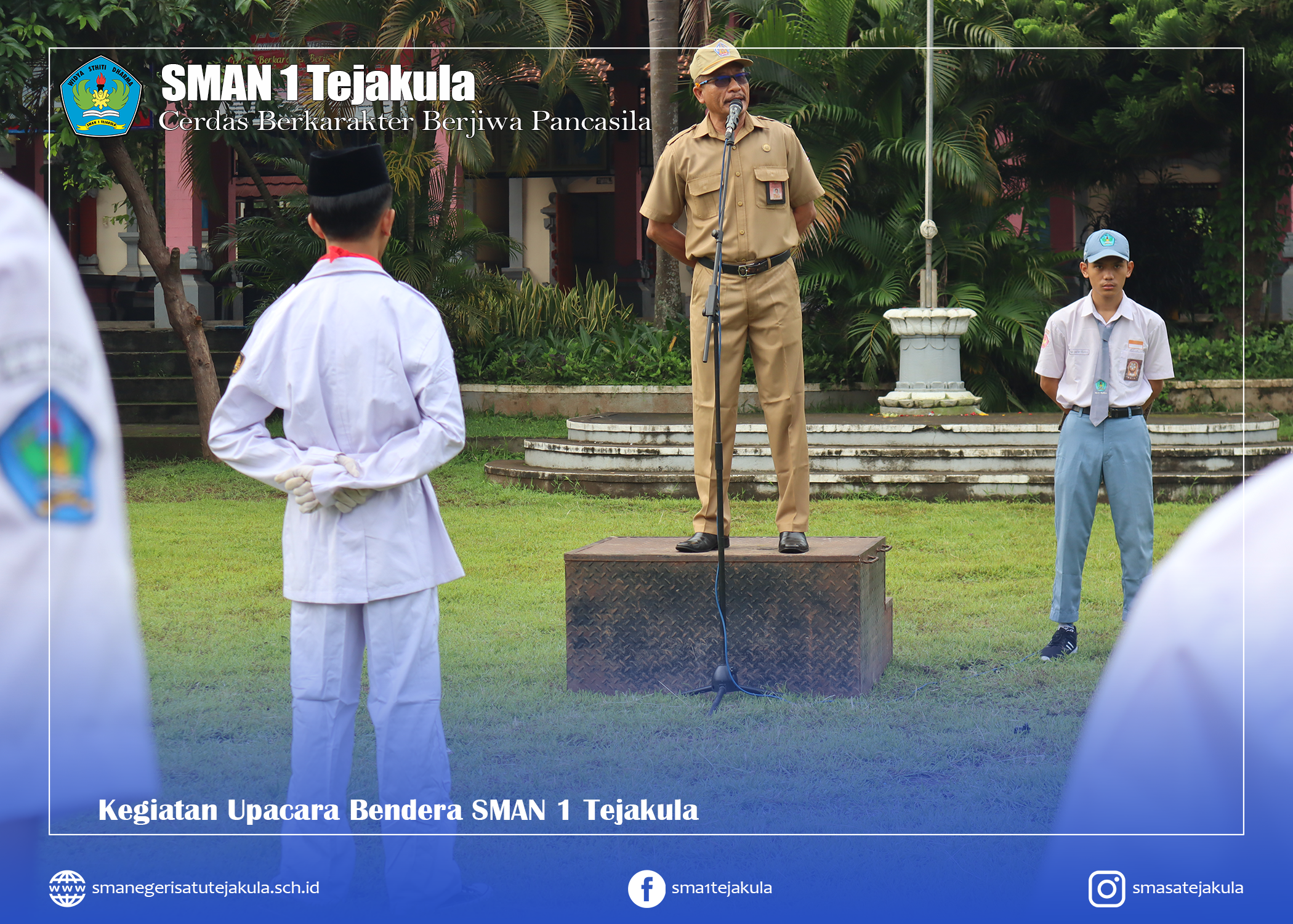 Kegiatan Upacara Bendera SMAN 1 Tejakula Senin, 30 Januari 2023