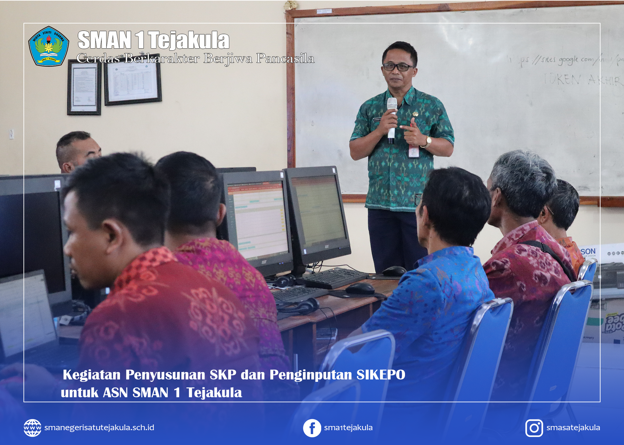 Kegiatan Penyusunan SKP dan Penginputan SIKEPO untuk ASN SMAN 1 Tejakula