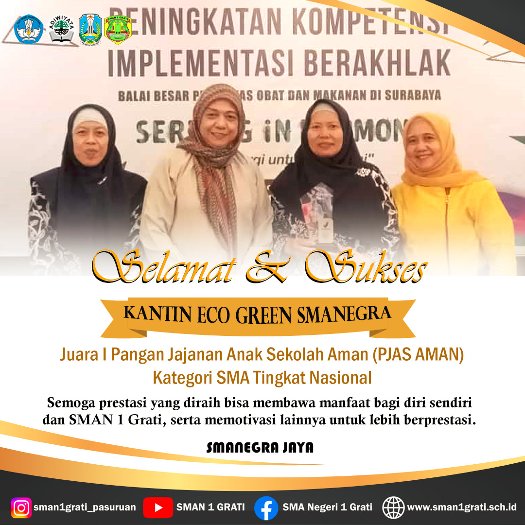 Juara 1 Pangan Jajanan Anak Sekolah - AMAN (PJAS - AMAN)