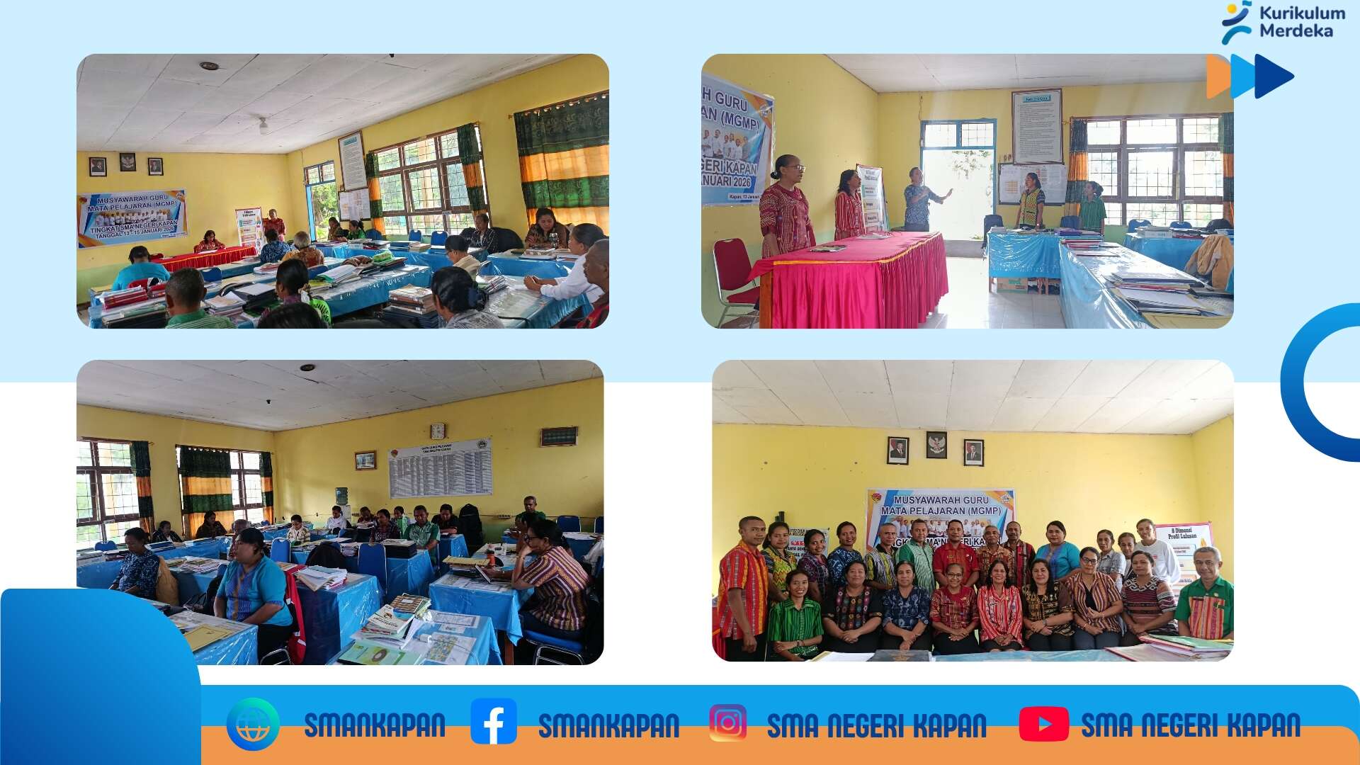 Musyawarah Guru Mata Pelajaran (MGMP) SMA Negeri Kapan Semester Genap TA 2025/2026 Resmi Ditutup