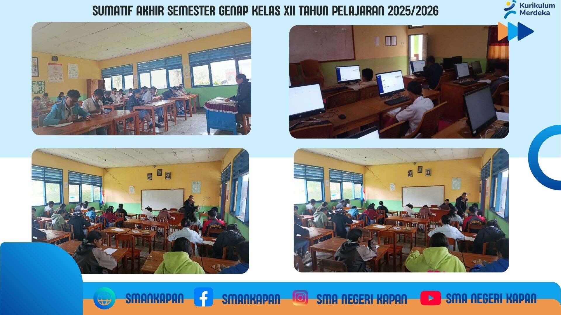 Pelaksanaan Sumatif Akhir Semester Genap Tahun Pelajaran 2025/2026📖🖊