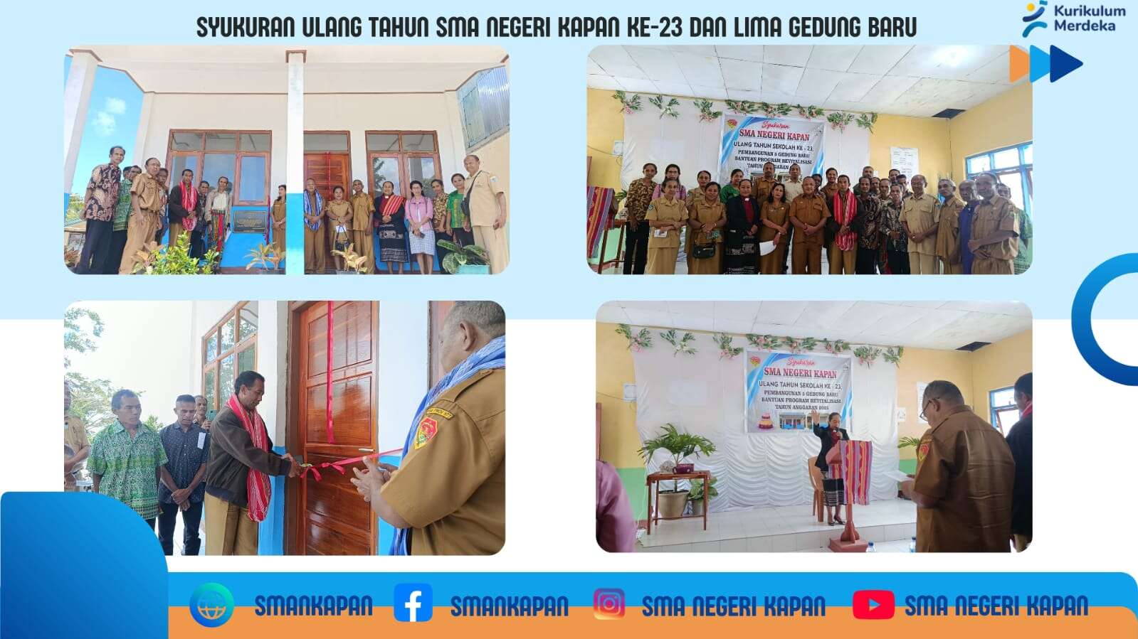 SMA Negeri Kapan Rayakan HUT ke-23 dan Resmikan 5 Gedung Baru