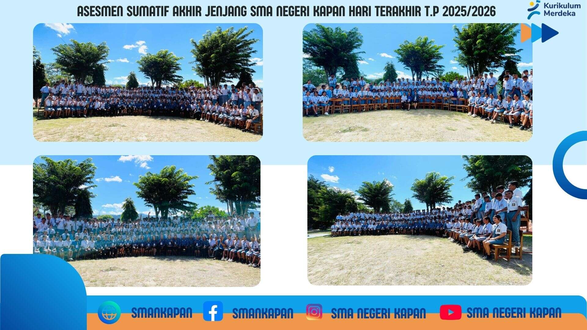 SMA NEGERI KAPAN MENYELESAIKAN ASESMEN SUMATIF AKHIR JENJANG T.P 2025/2026 DENGAN BAIK