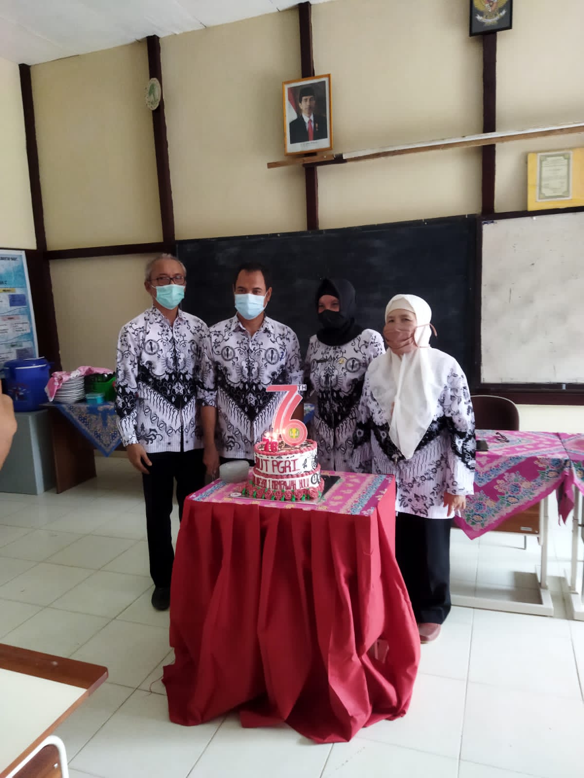 Perayaan HUT PGRI SMAN 1 Mempawah Hulu Tahun 2021