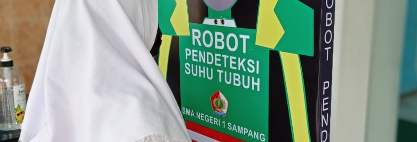 Karya inovasi SMAN 1 Sampang "Robot Pendeteksi Suhu Tubuh"