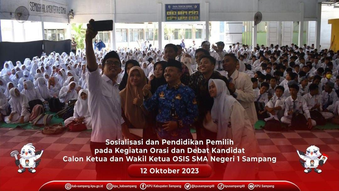 Kolaborasi SMAN 1 Sampang dan KPU Kabupaten Sampang