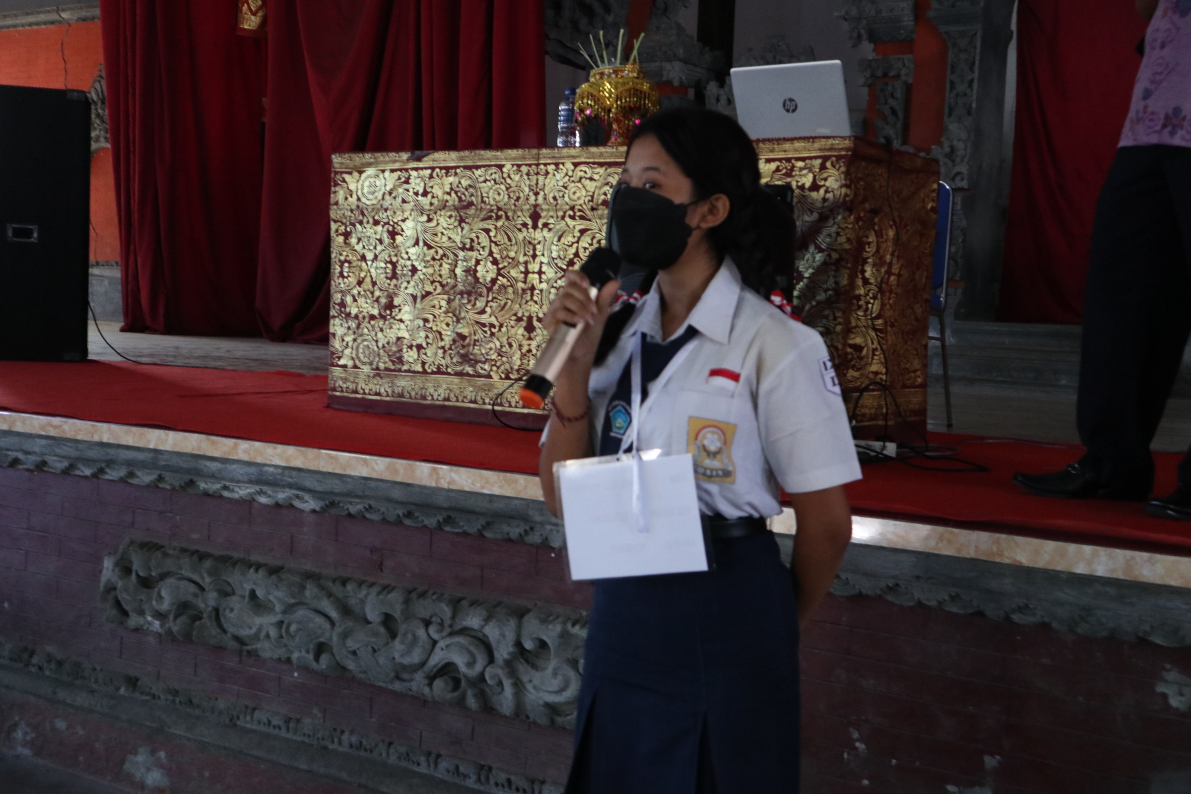 Pemberian Pendapat oleh siswa Baru