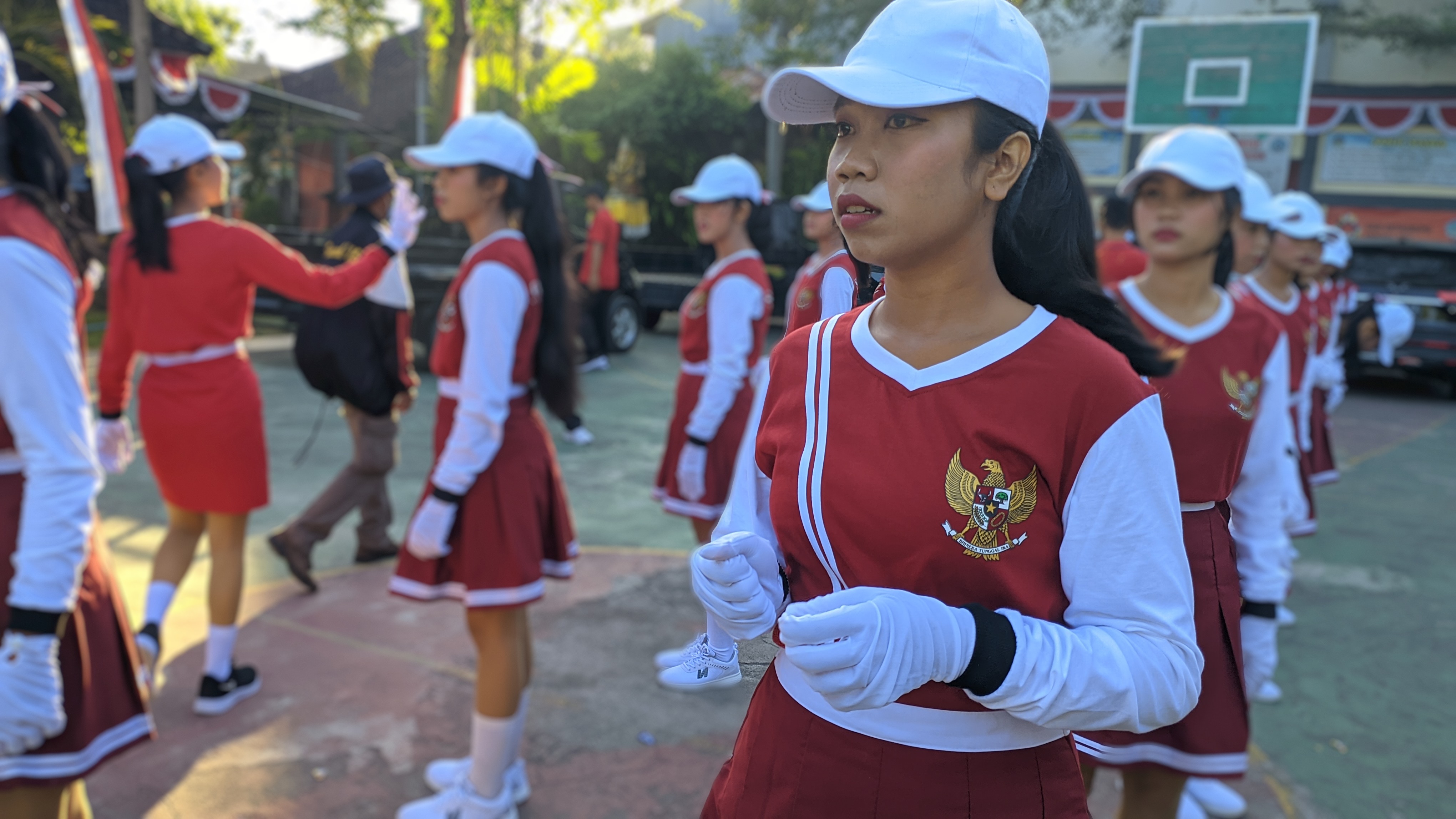 Persiapan Gerak Jalan Kecamatan