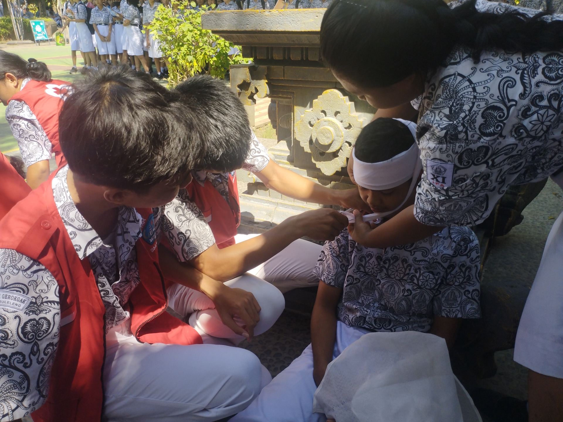 Simulasi Mitigasi Bencana di SMAN 1 Gerokgak