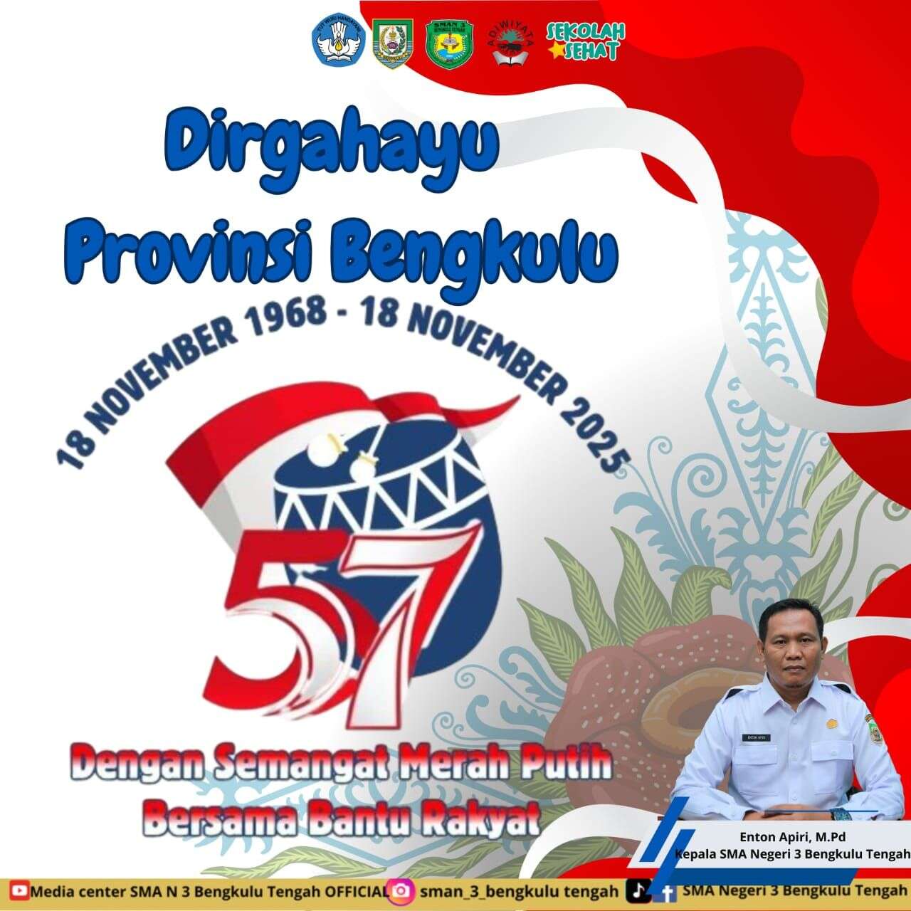 SEMANGAT MERAH PUTIH MEMBARA DI SMA NEGERI 3 BENGKULU TENGAH