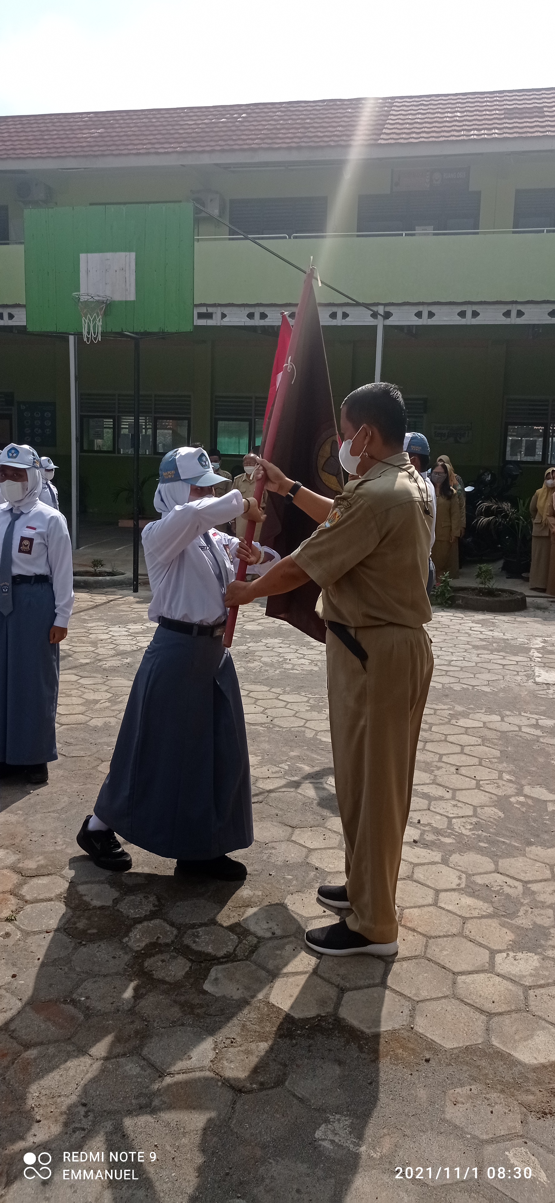 Pelantikan Pengurus OSIS SMA PGRI KUWU Tahun Angkatan 2021/2022