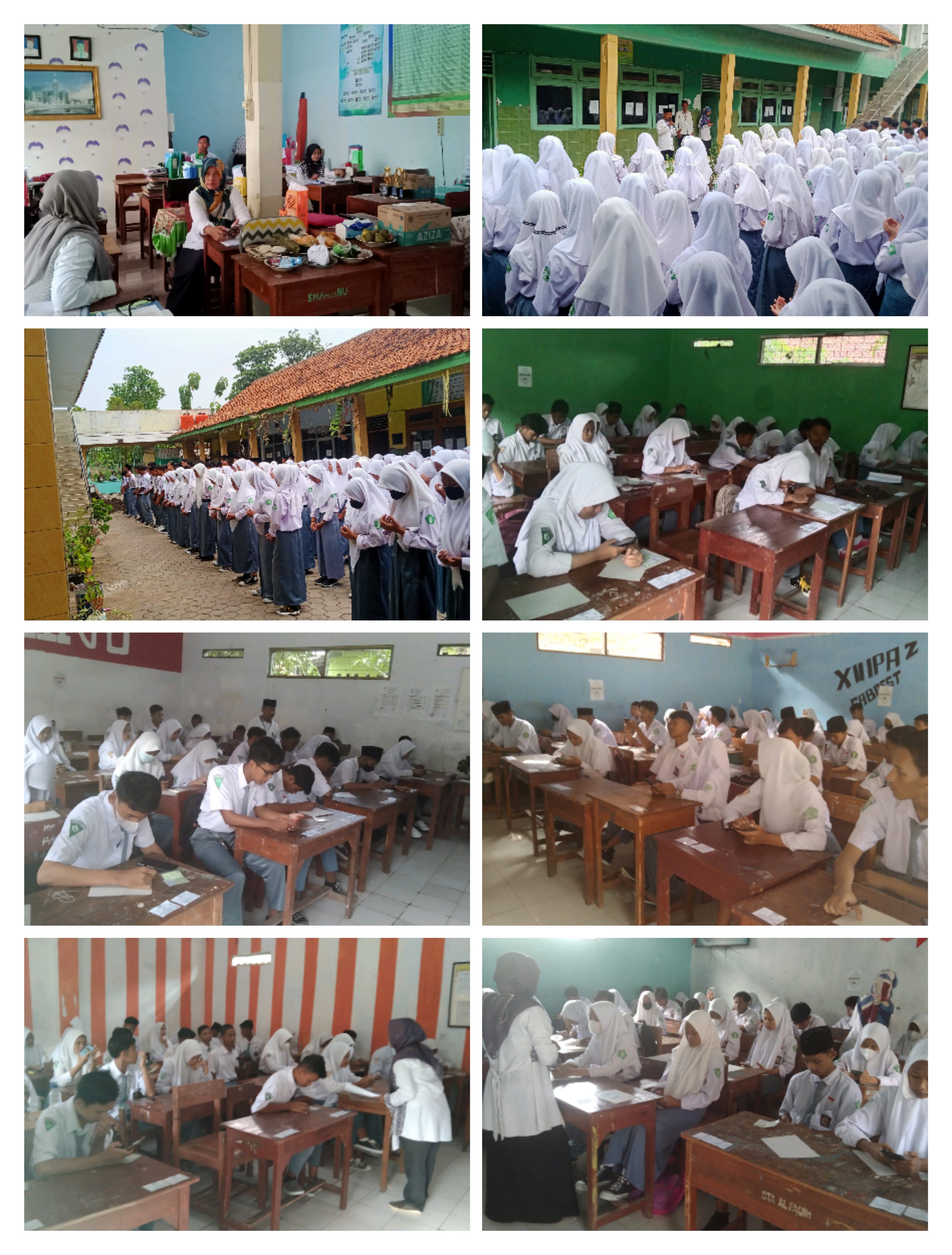 Pelaksanaan PAT Berbasis Android hari pertama