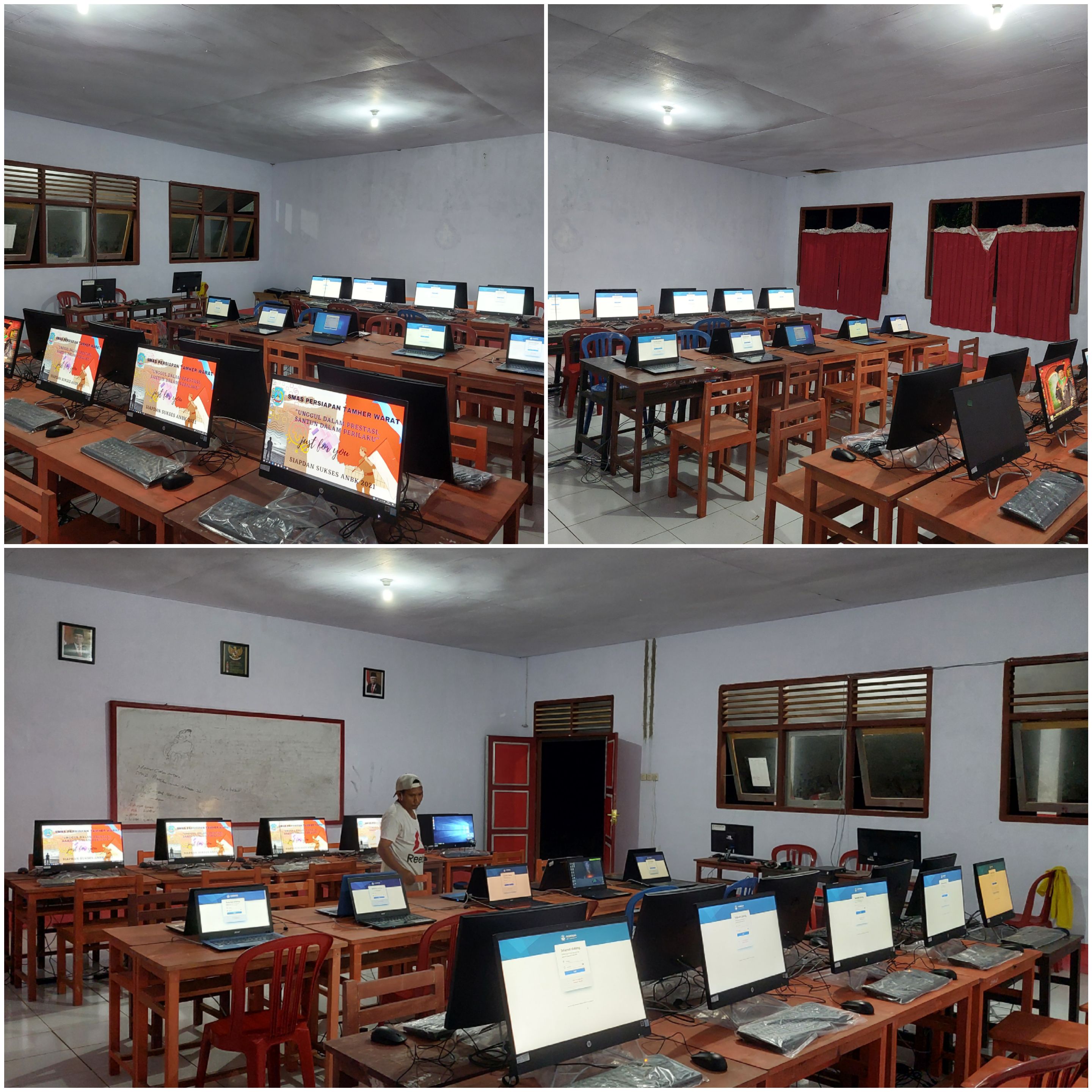 KONDISI LAB. KOMPUTER SMAS PERSIAPAN TAMHER WARAT TAHUN 2019/2020