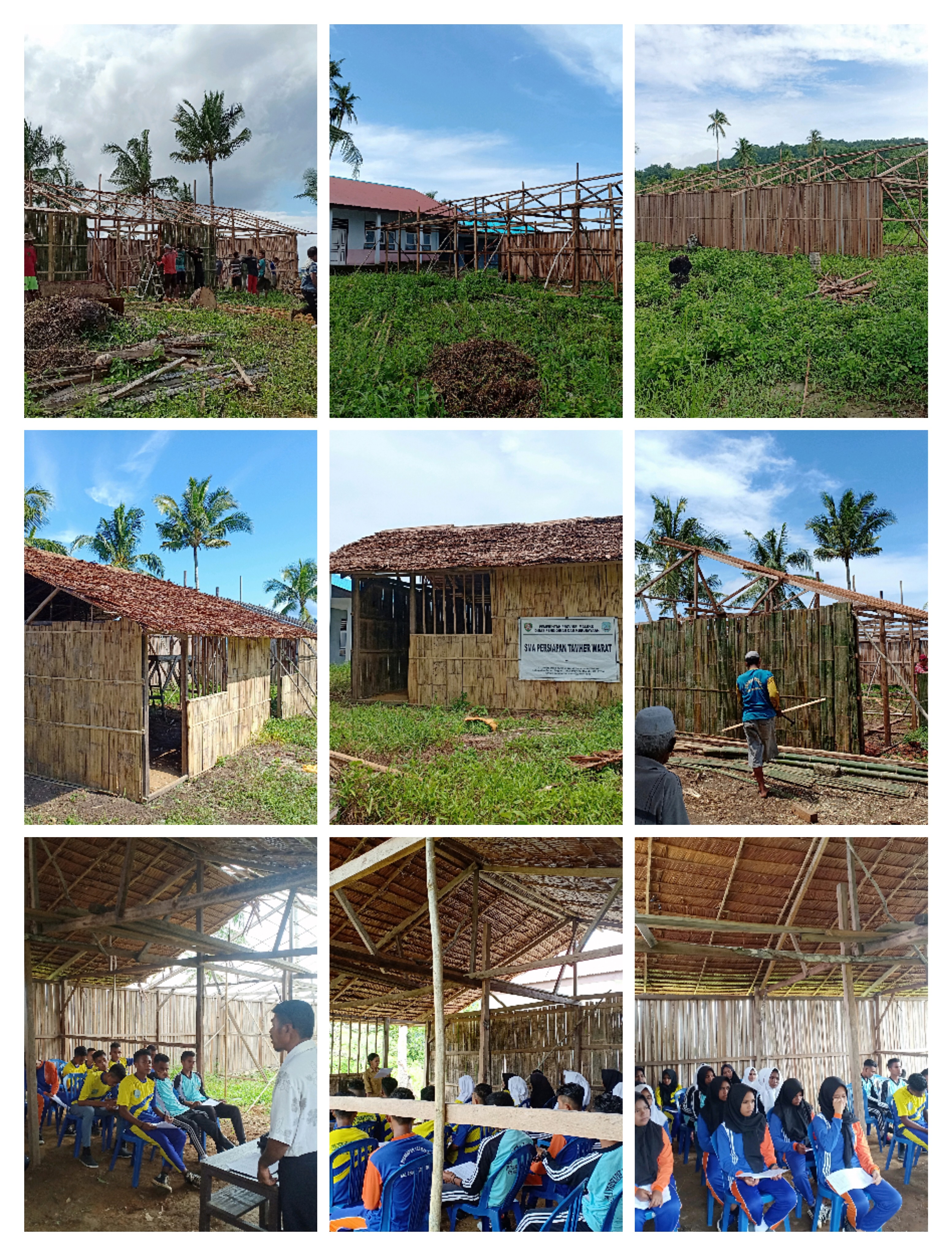PEMBANGUNAN RKB DARI BAMBU DAN GABAH GABAH 1