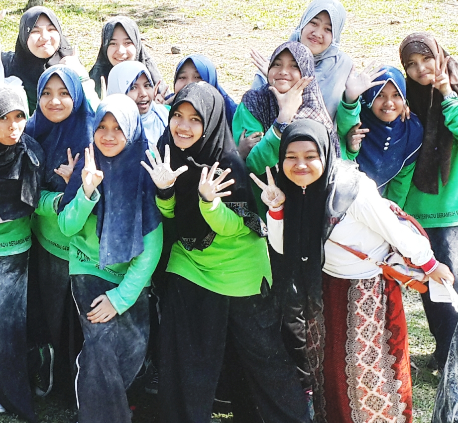 Kebersamaan bersama santri/at