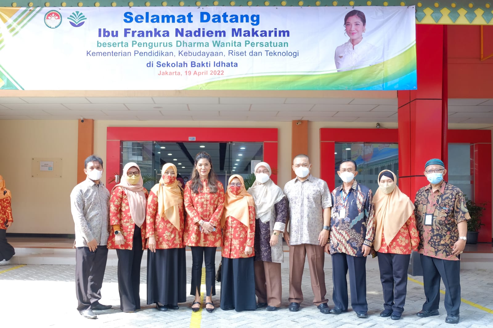 Terima Kasih Ibu Franka Nadiem Makarim Atas Kunjungannya, semoga sehat dan sukses selalu