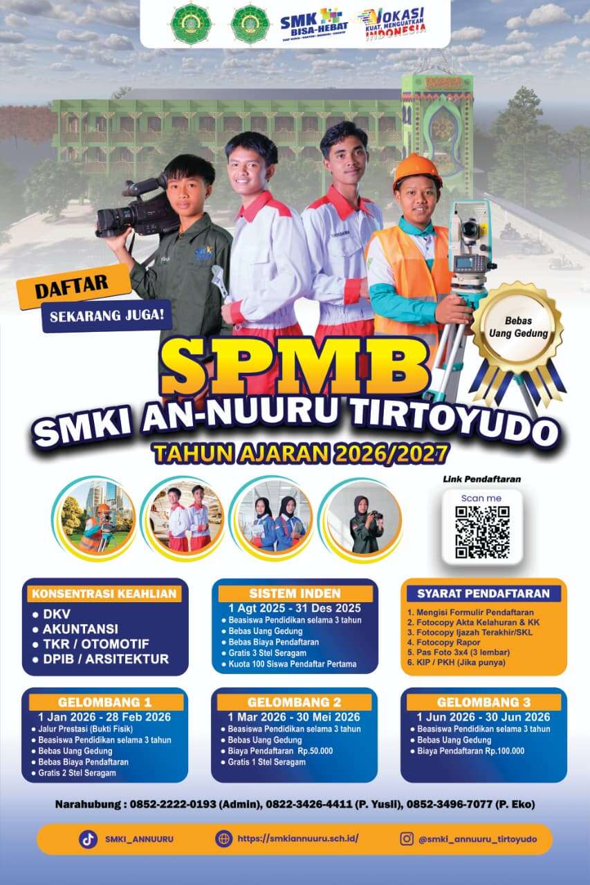 Sistem Penerimaan Murid Baru Tahun Ajaran 2026/2027