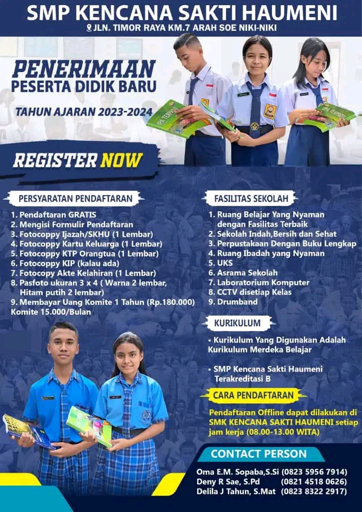PPDB SMP KENCANA SAKTI HAUMENI