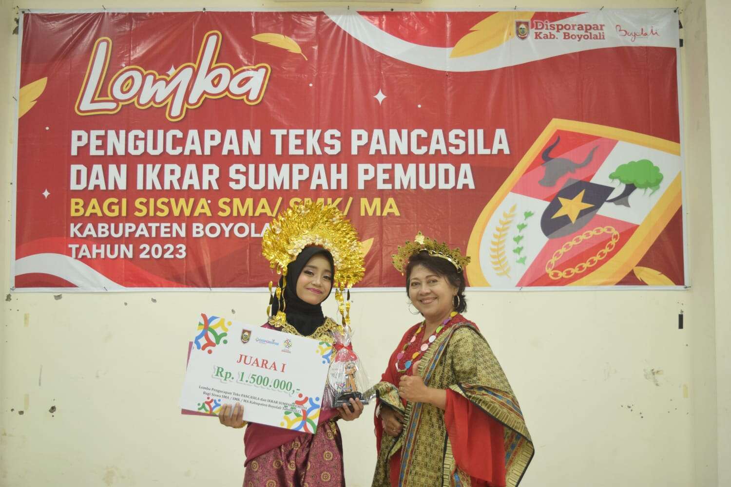 JUARA 1 Lomba Pengucapan Teks Pancasila dan Ikrar Sumpah Pemuda