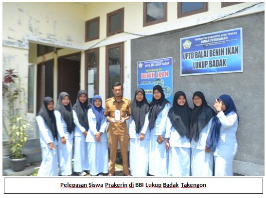 Pelepasan siswa prakerin di BBI Lukup Badak Takengon