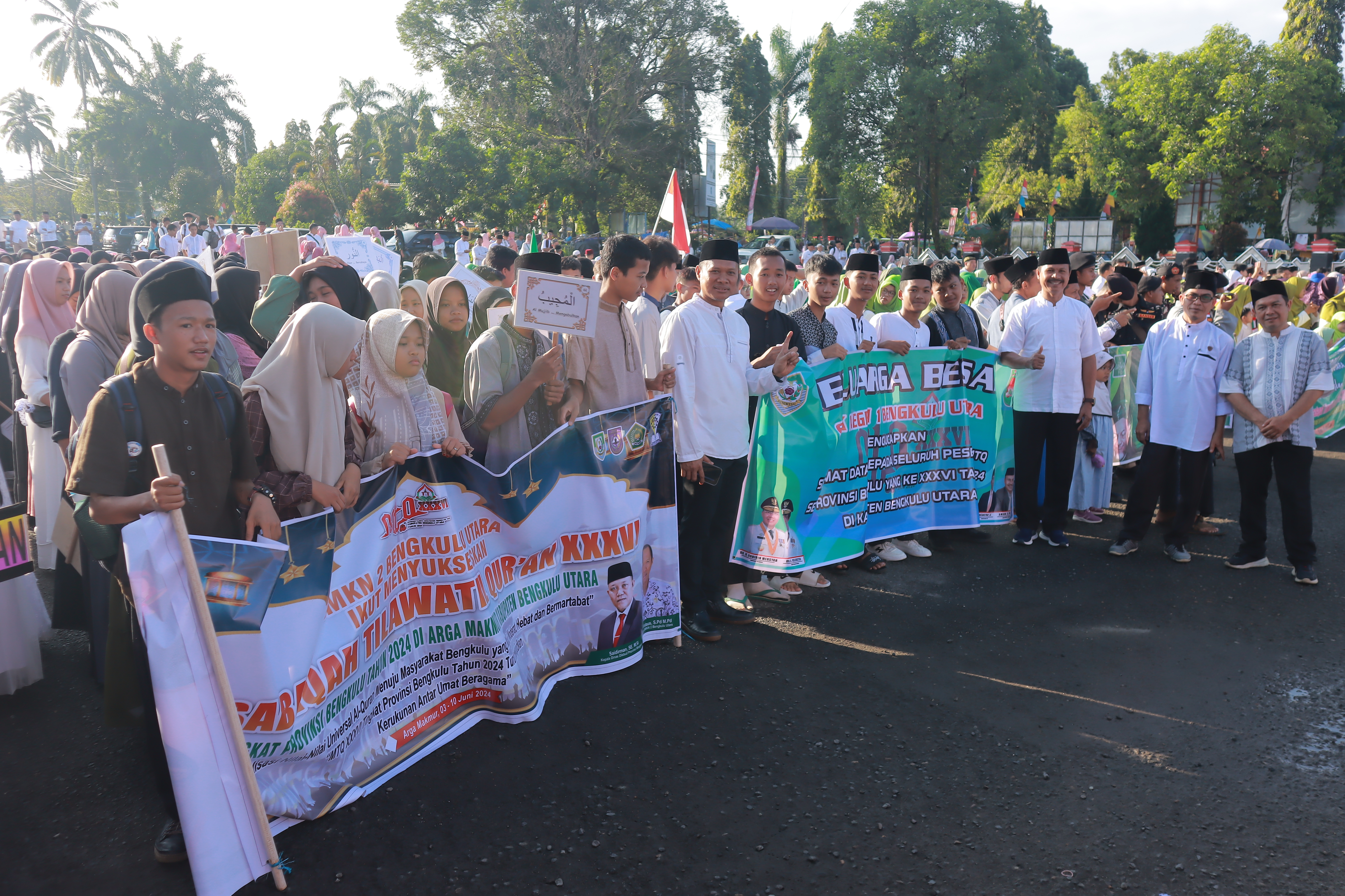 Pawai Taaruf Pembukaan MTQ Ke-XXXIV Tingkat Provinsi Bengkulu 2024