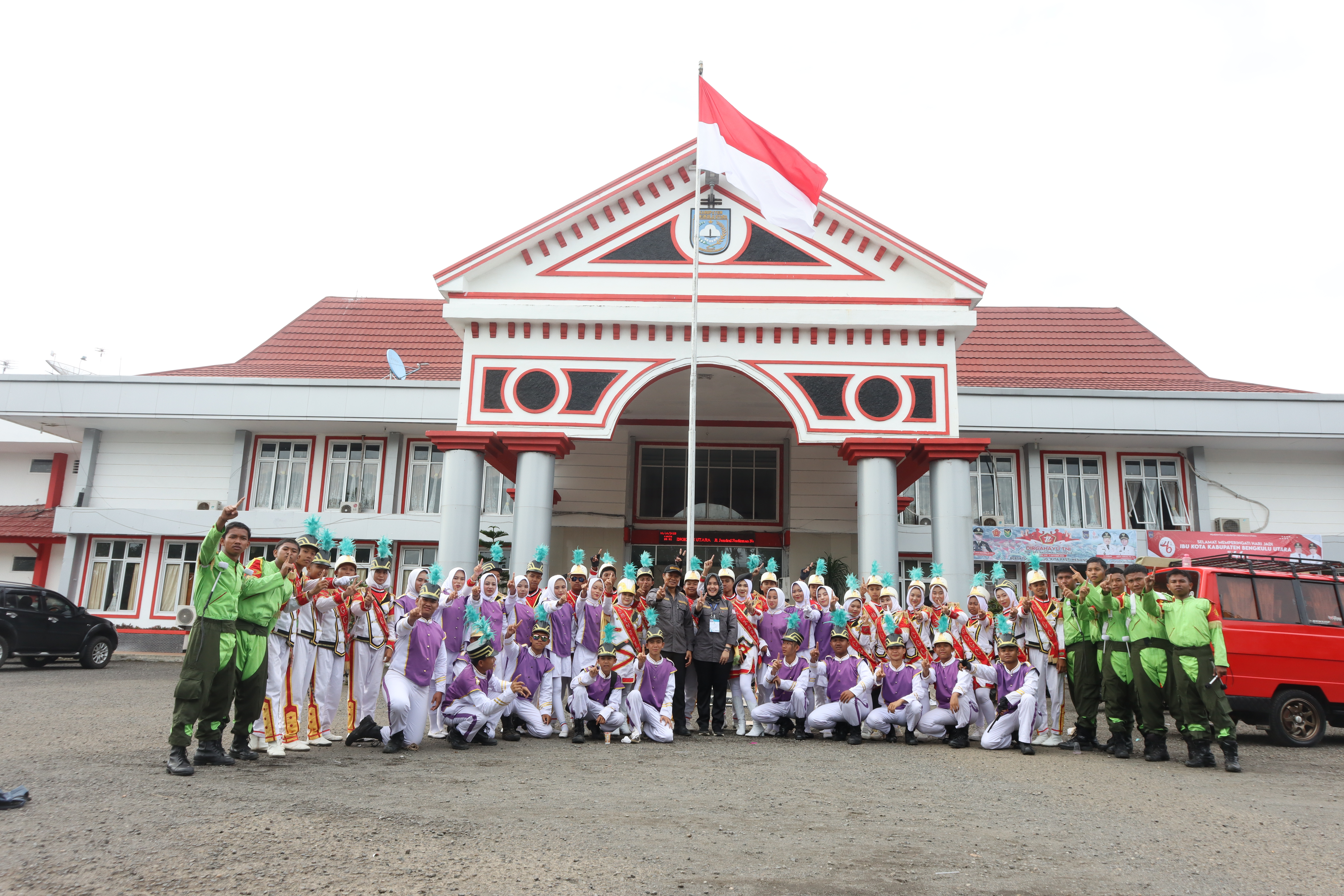 Juara I Lomba Drumband pada ajang HUT Kota Arga Makmur Ke-46 Tahun 2022