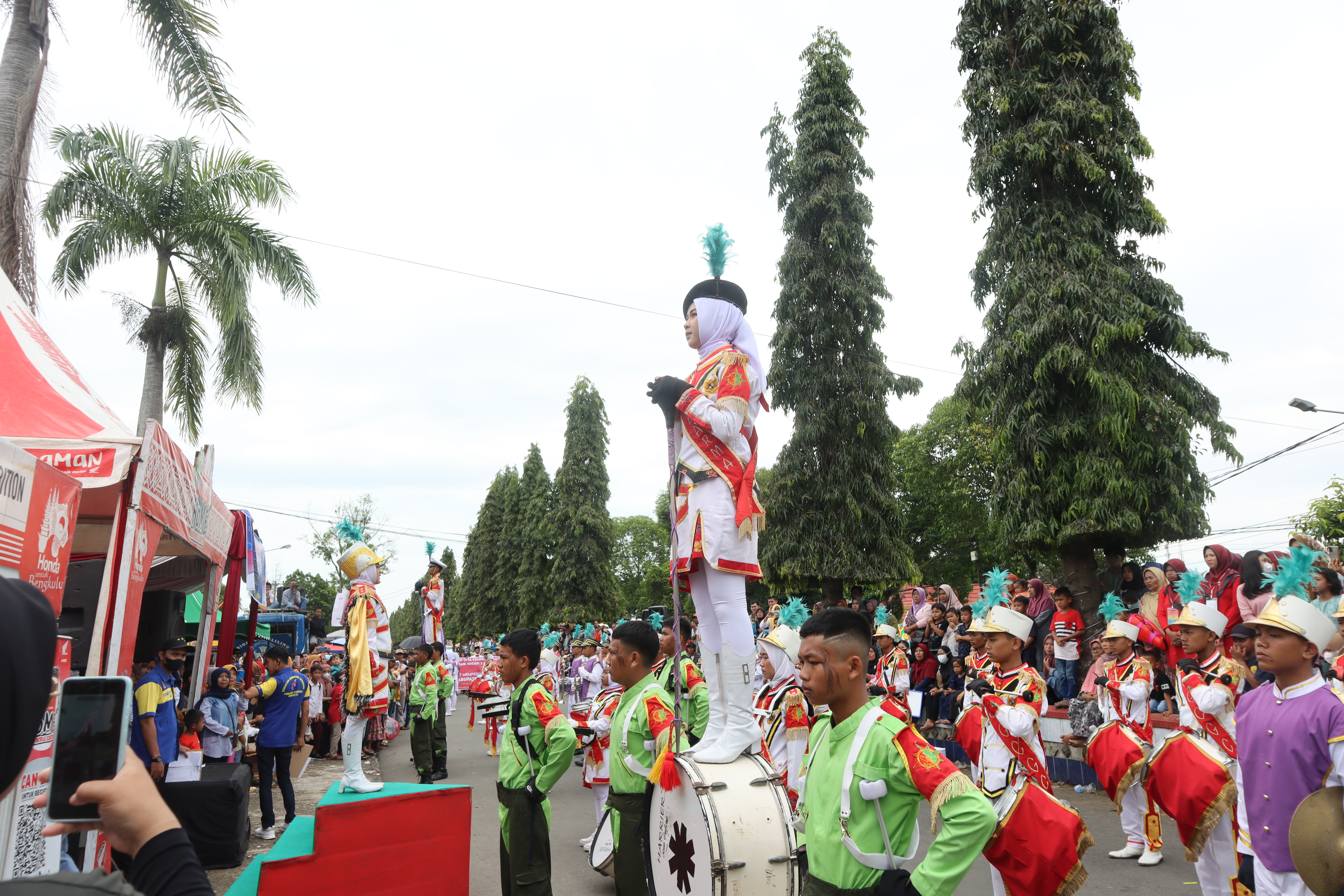 Juara I Lomba Drumband pada ajang HUT Kota Arga Makmur Ke-46 Tahun 2022