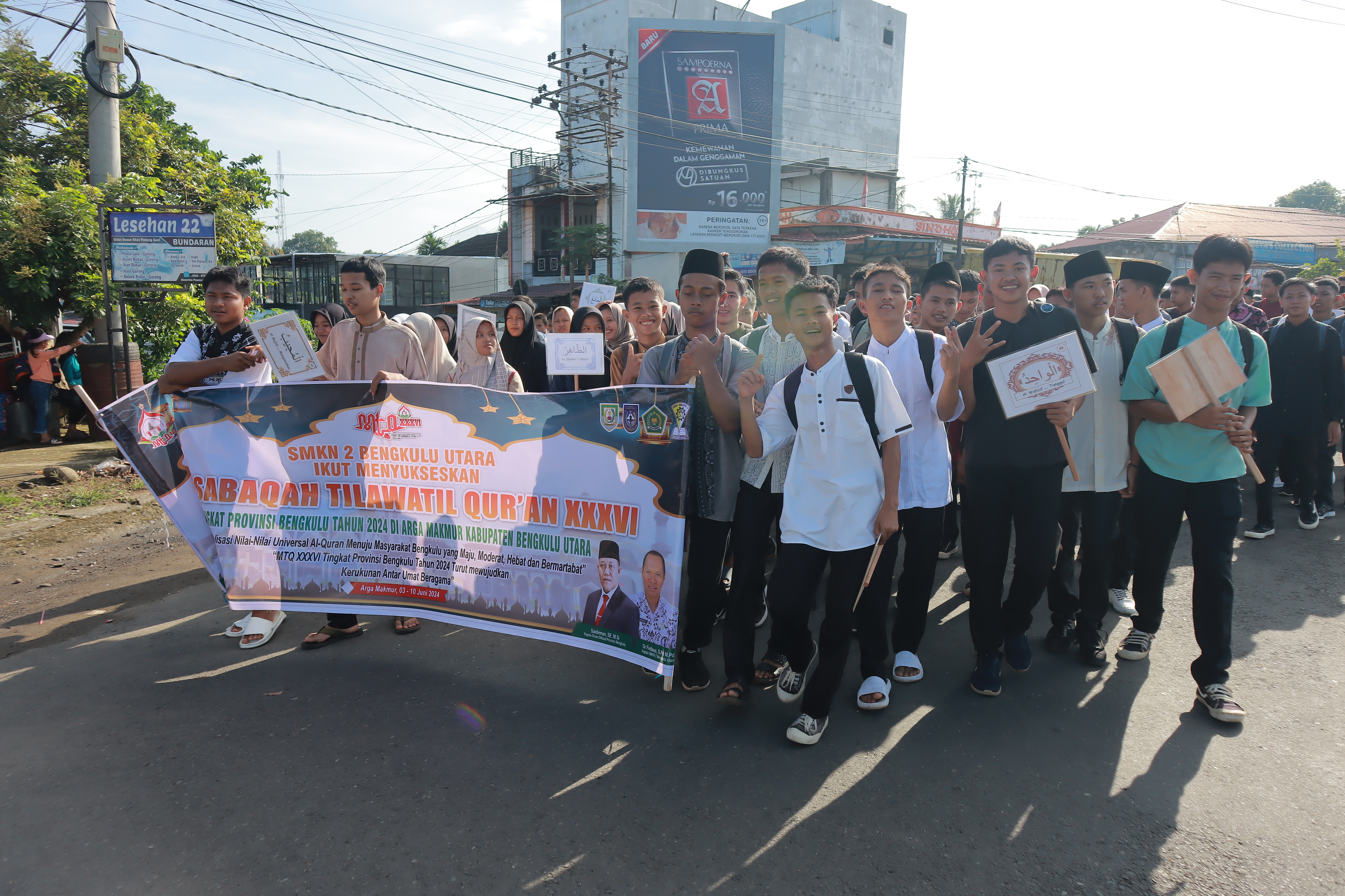 Pawai Taaruf Pembukaan MTQ Ke-XXXIV Tingkat Provinsi Bengkulu 2024