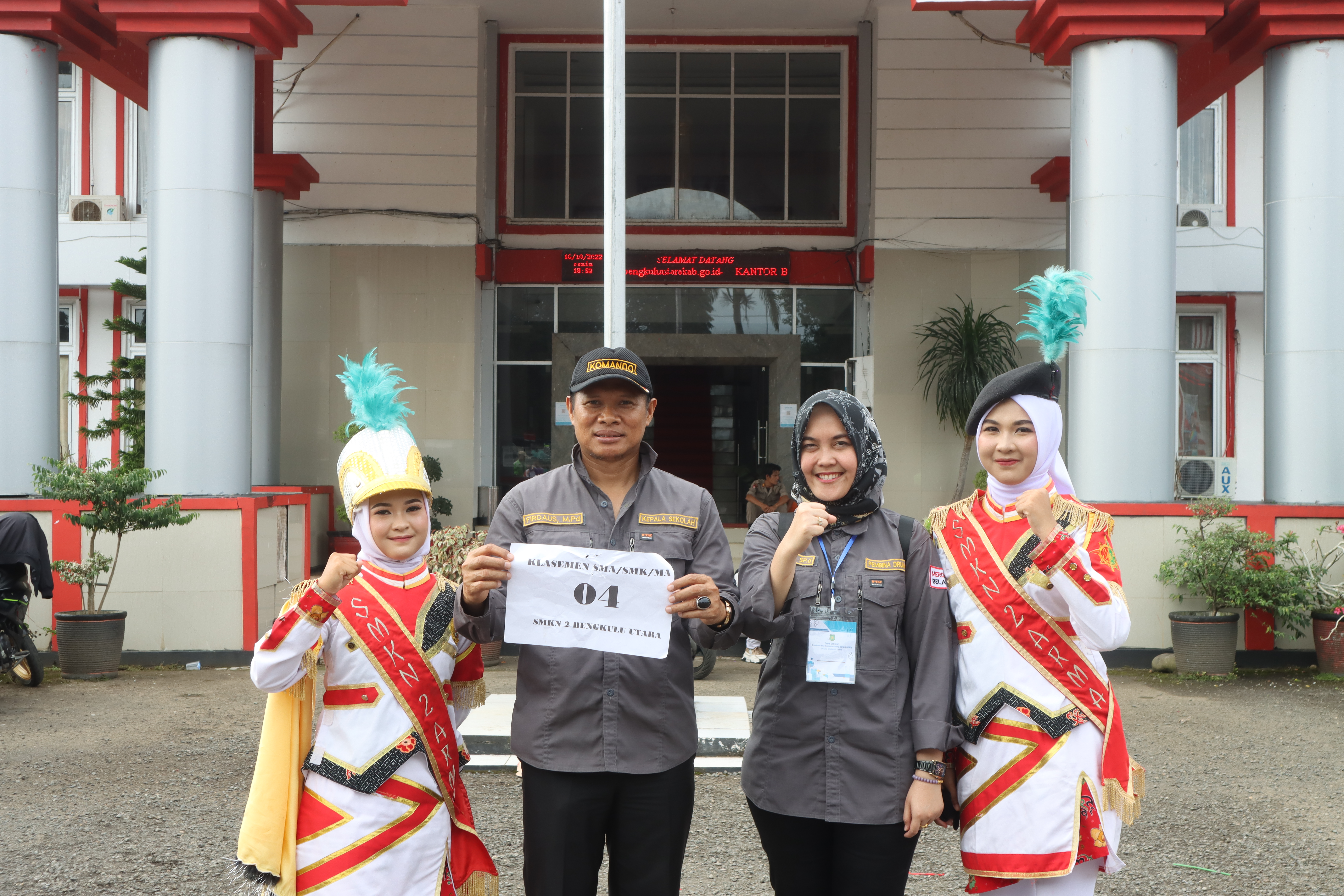 Juara I Lomba Drumband pada ajang HUT Kota Arga Makmur Ke-46 Tahun 2022