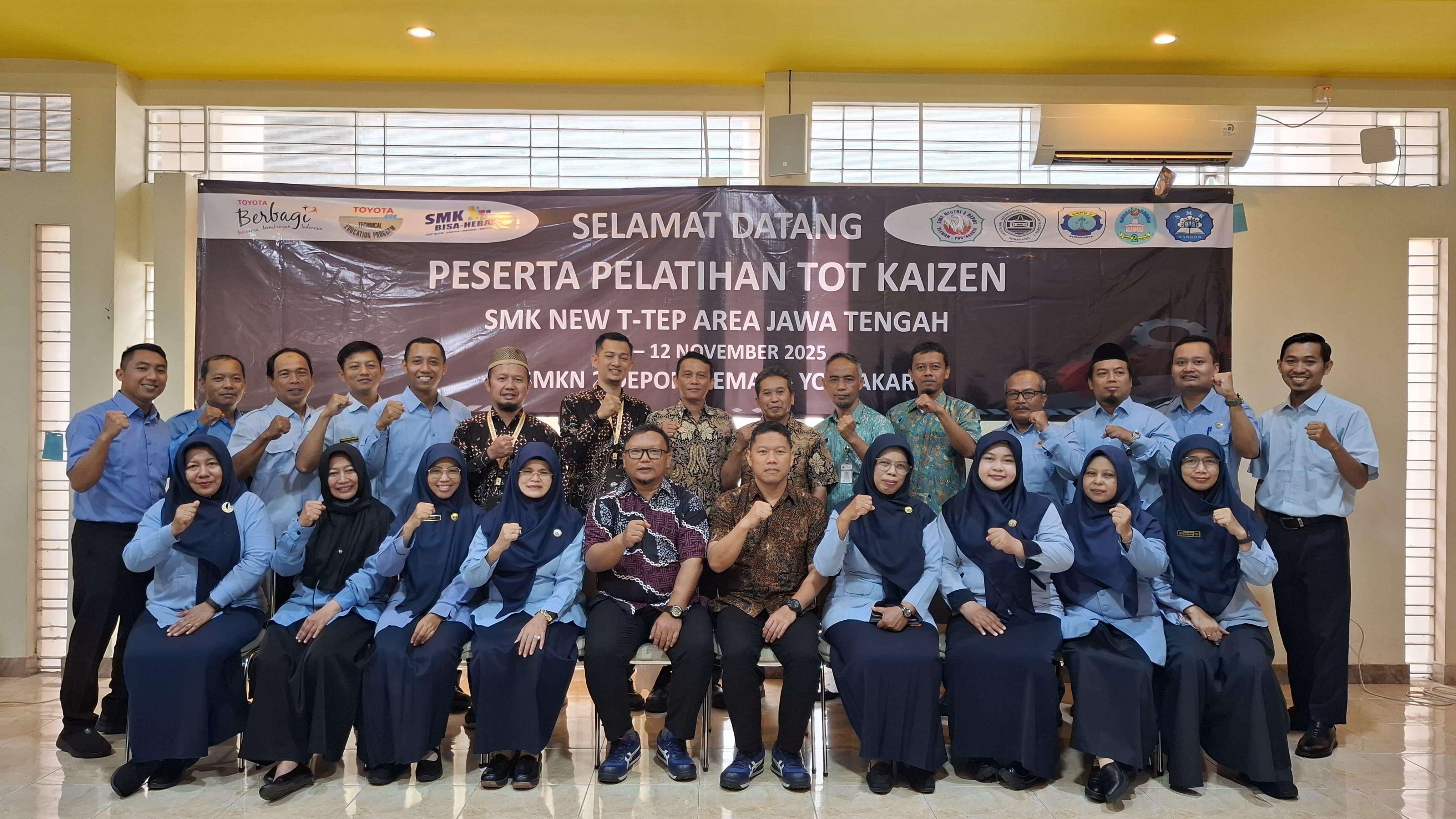 Pelatihan TOT Kaizen SMK New T-TEP Area Jawa Tengah di SMKN Depok Sleman