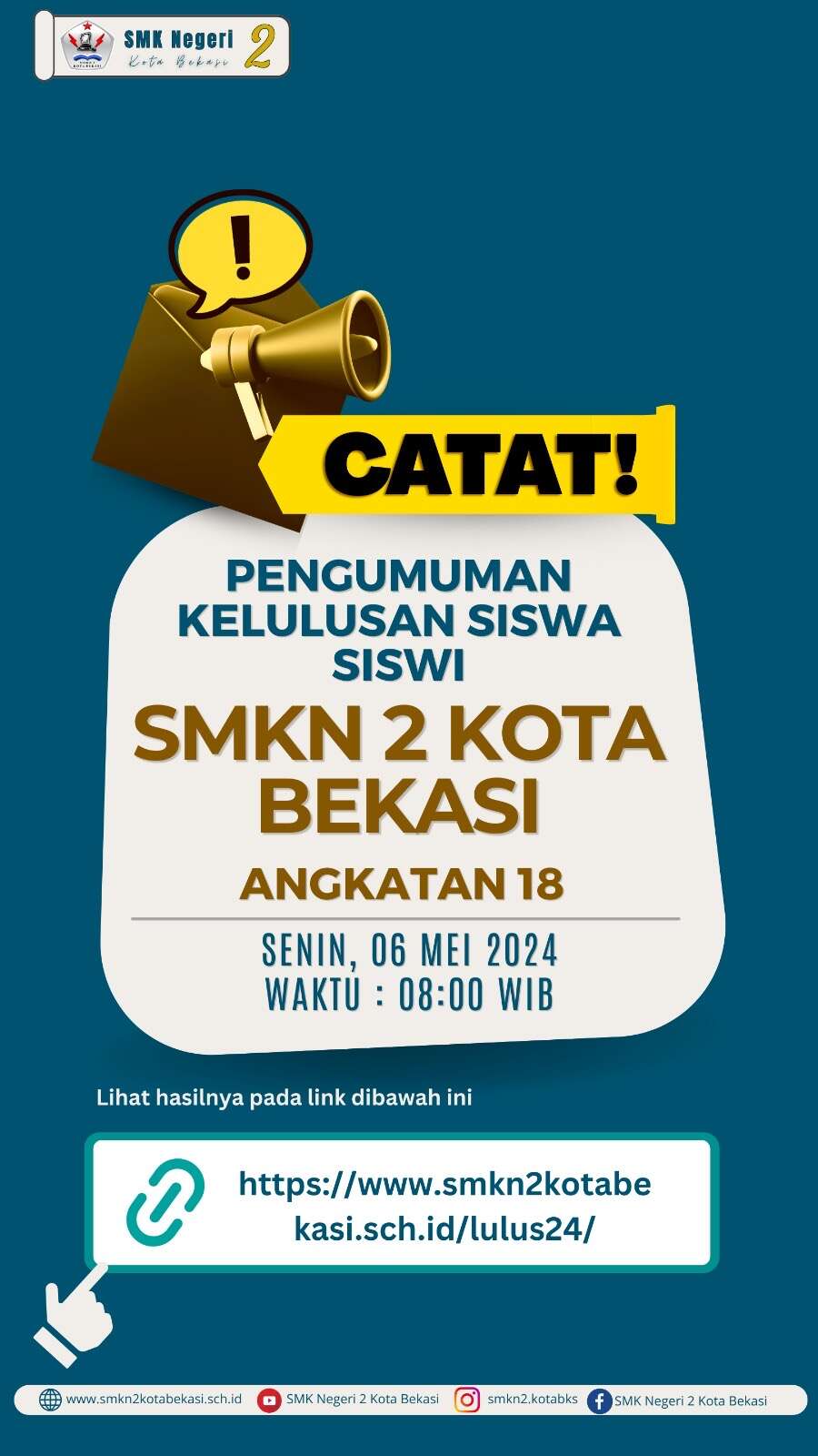 Pengumuman Kelulusan Siswa Kelas 12 Tahun 2024