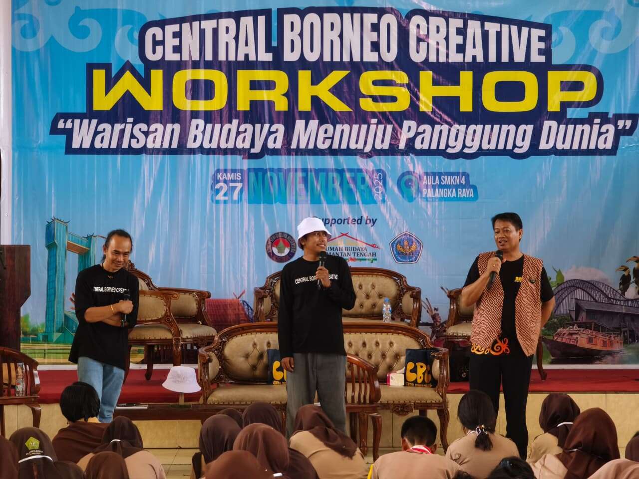 Workshop “Warisan Budaya Menuju Panggung Dunia” Hadir di SMKN 4 Palangka Raya