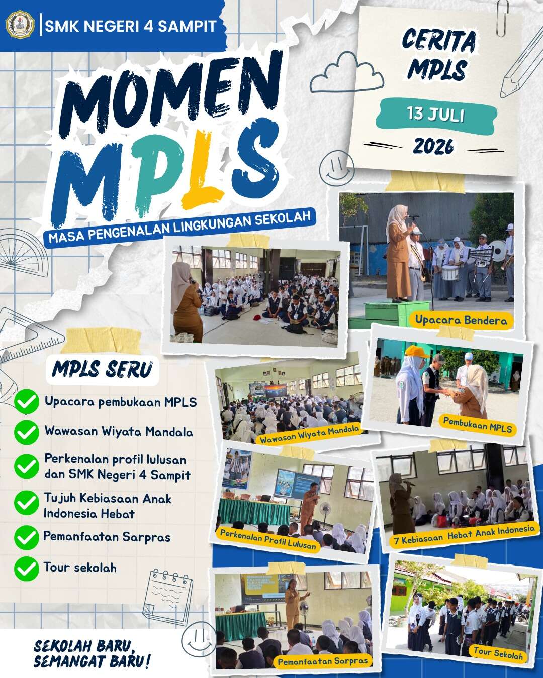 MPLS SMK Negeri 4 Sampit Tahun Ajaran 2026/2027: Membangun Karakter, Mengembangkan Kompetensi, dan Menggapai Masa Depan