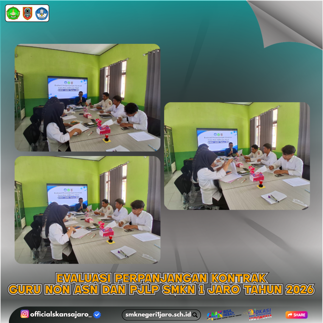 SMKN 1 Jaro Lakukan Evaluasi Tahunan untuk Perpanjangan Kontrak Guru Non ASN dan PJLP