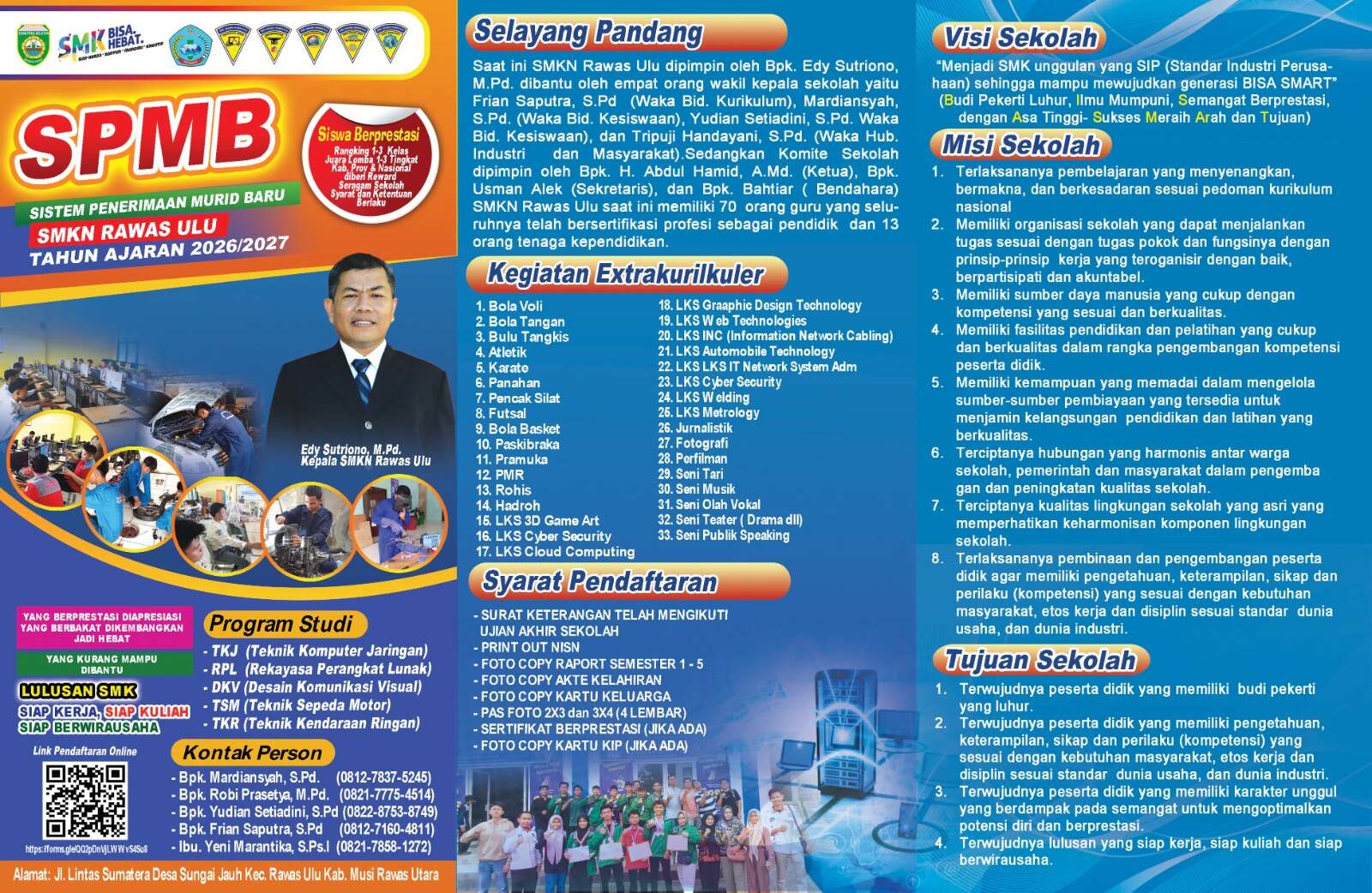 Informasi SPMB 2026/2027 SMK NEGERI LAWAS ULU