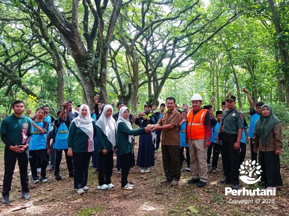 Kunjungan Studi Literasi dan Edukasi Kehutanan SMPN 1 Sedan Bekerja Sama dengan Perhutani Mantingan