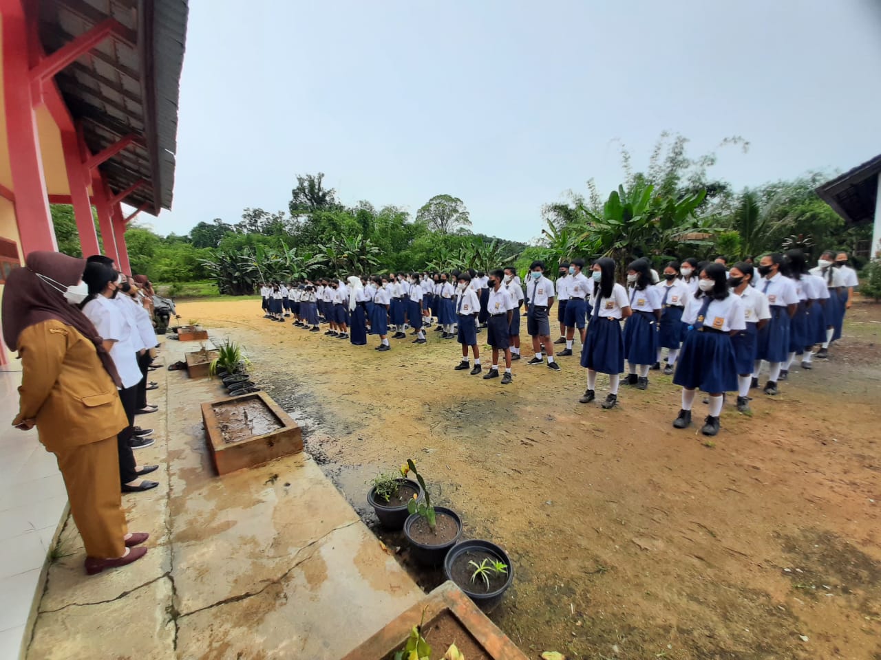 Apel dan Halal Bihalal SMPN 6 Jelimpo