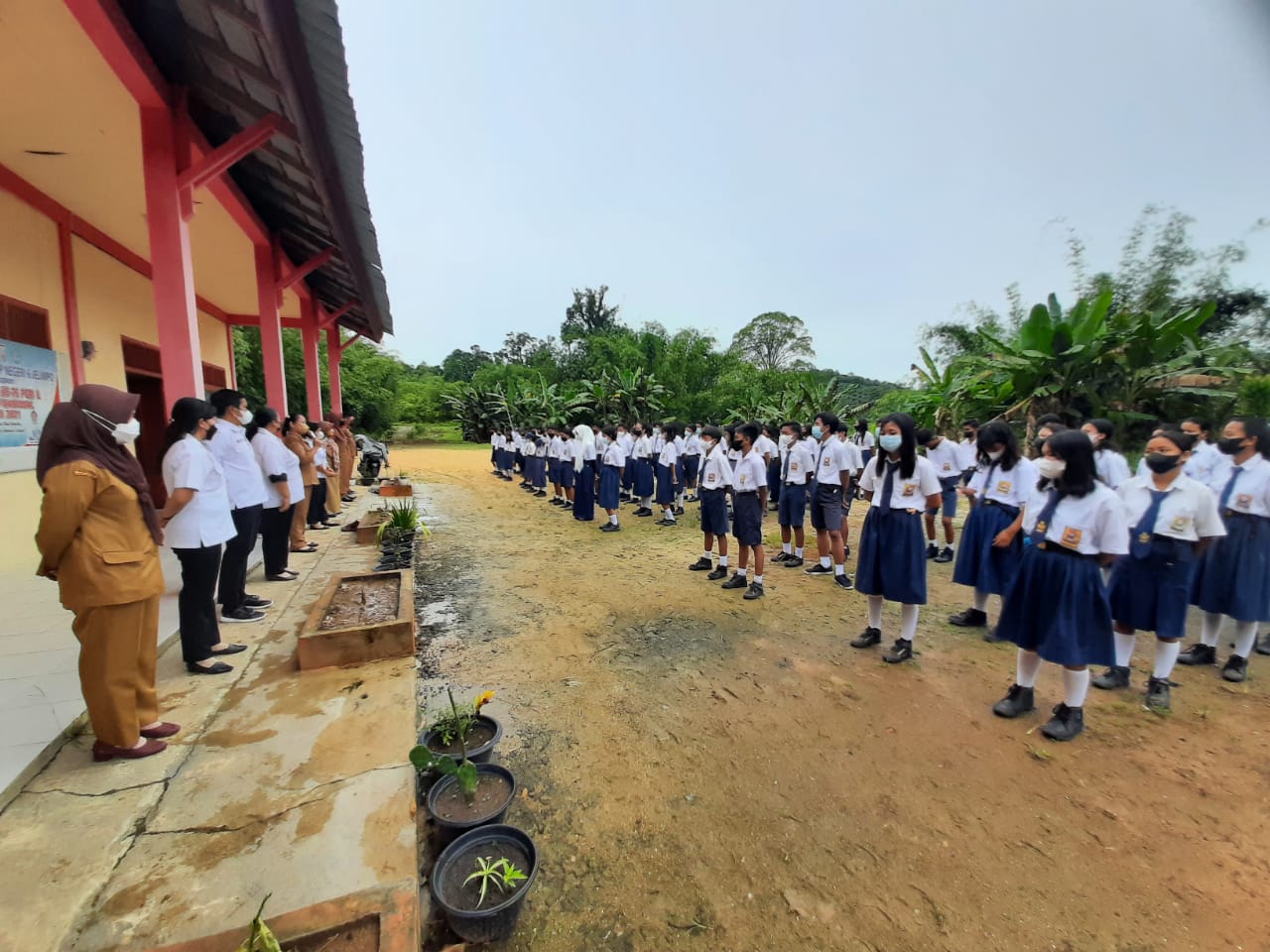 Apel dan Halal Bihalal SMPN 6 Jelimpo