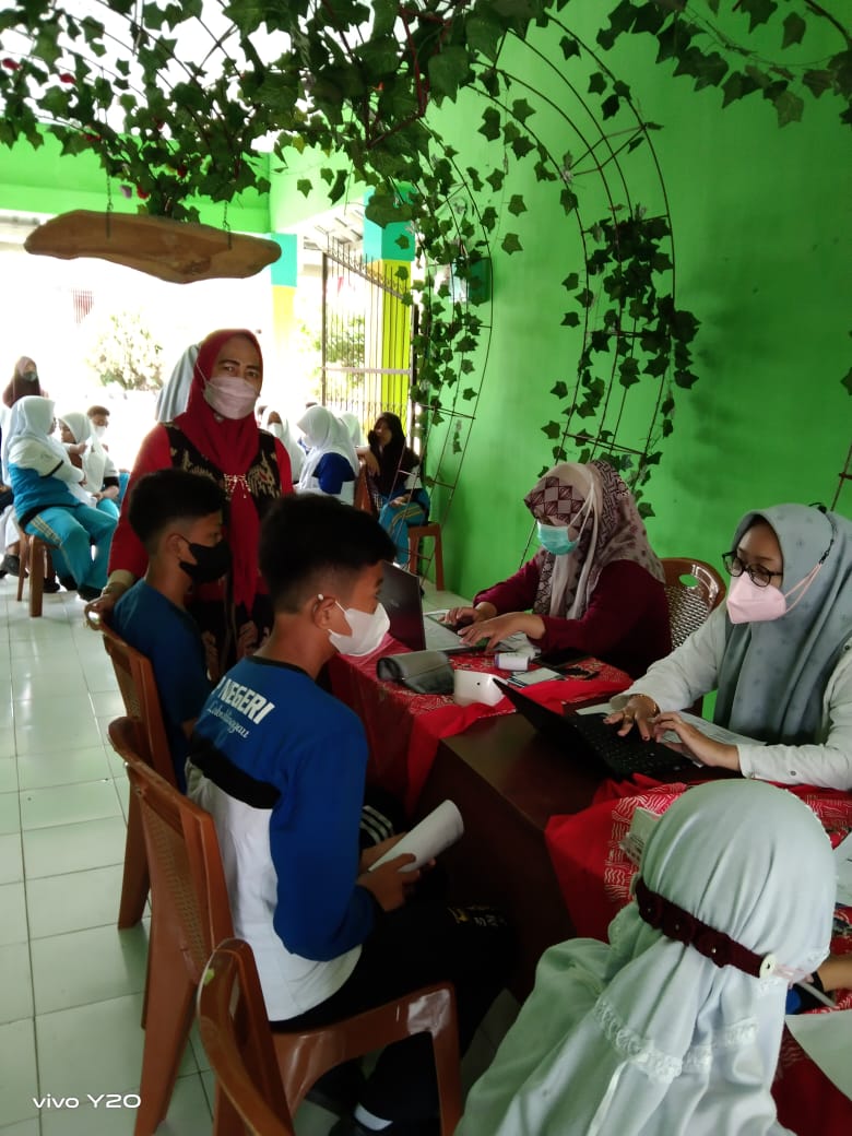 vaksin siswa SMPN 7 Lubuklinggau