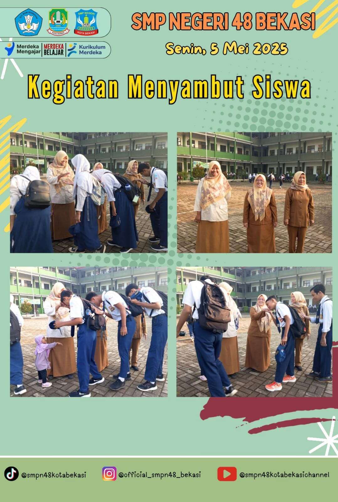 Menyambut Siswa (05 Mei 2025)
