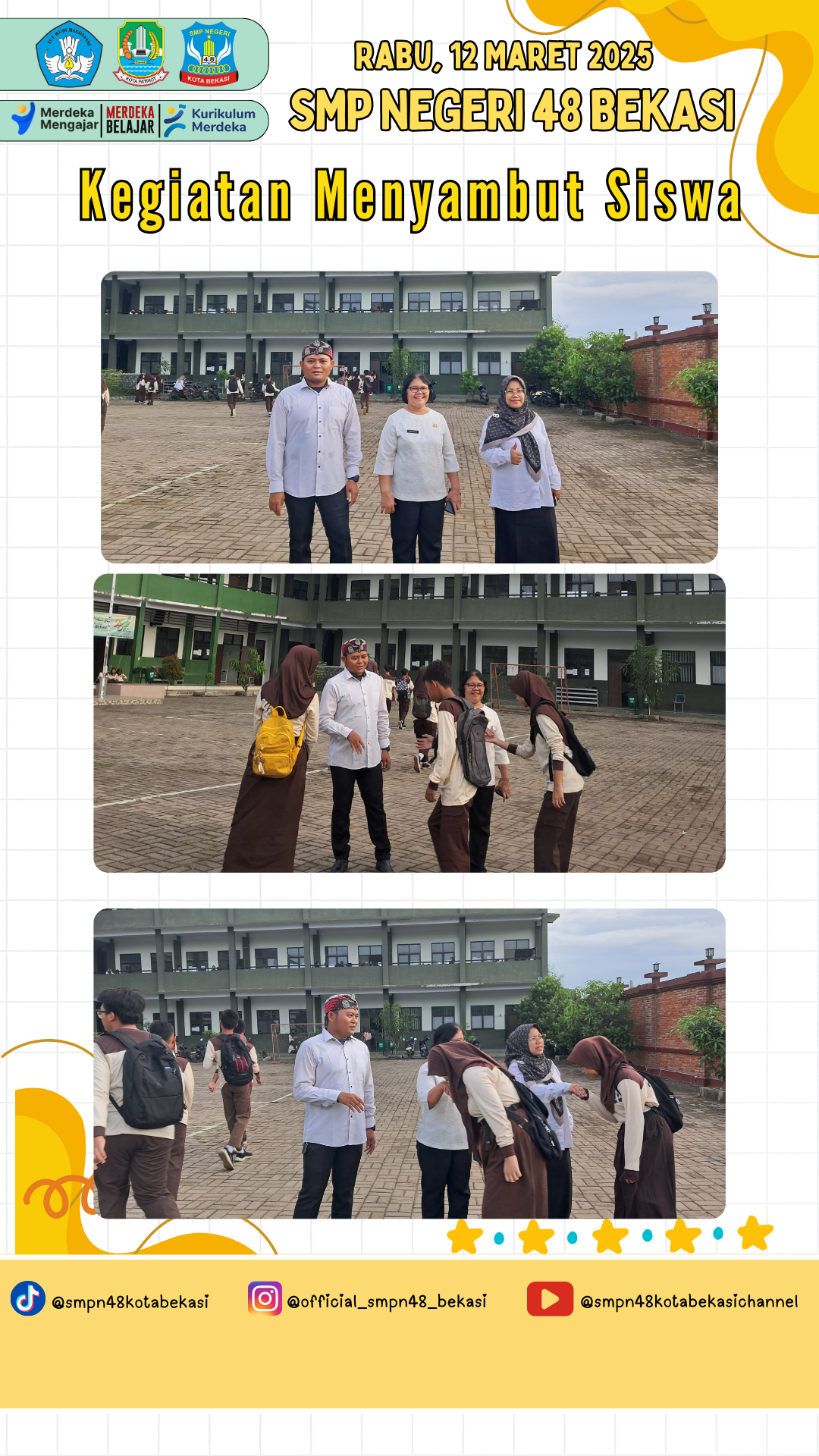 Menyambut Siswa (12 Maret 2025)