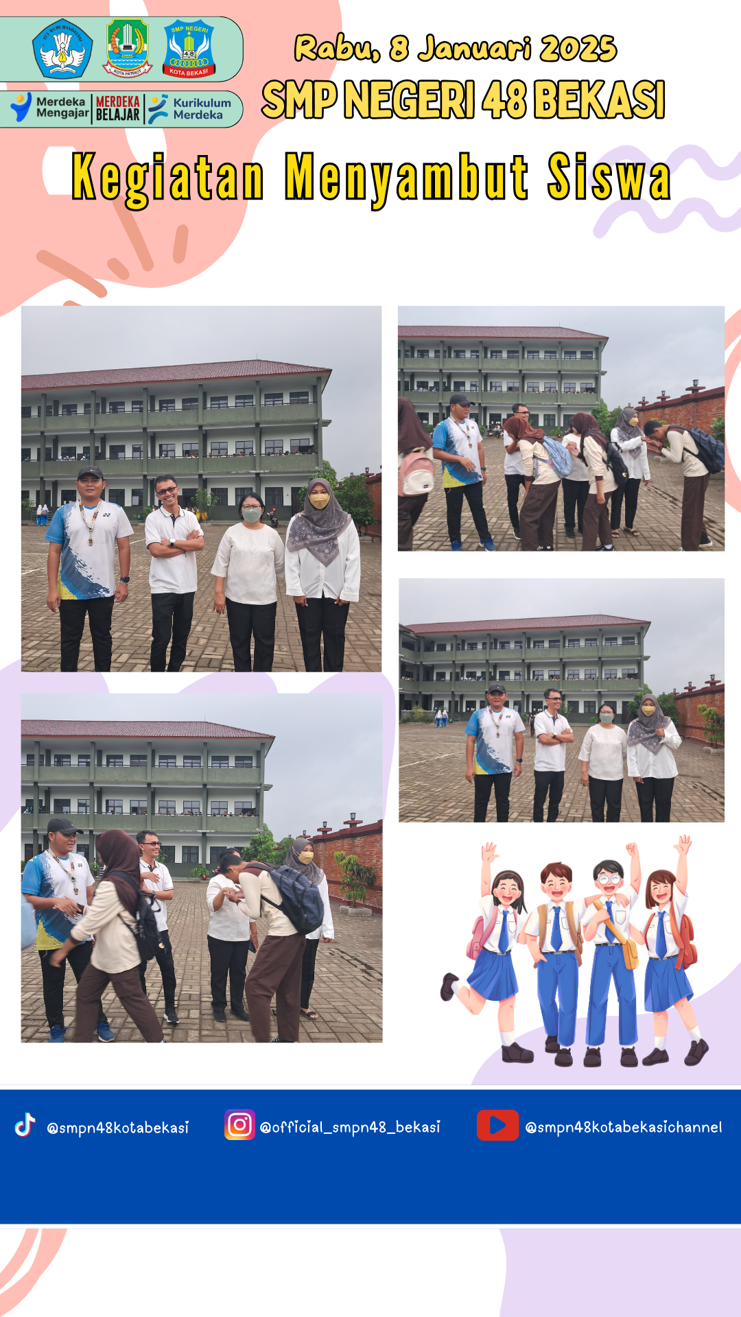 Menyambut Siswa (08 Januari 2025)