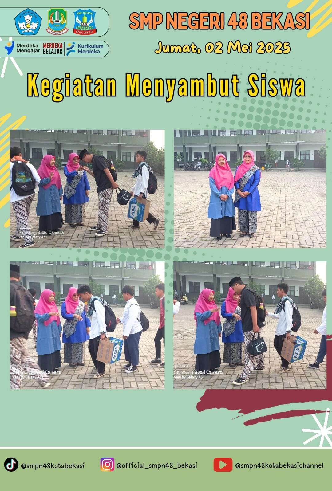 Menyambut Siswa (02 Mei 2025)
